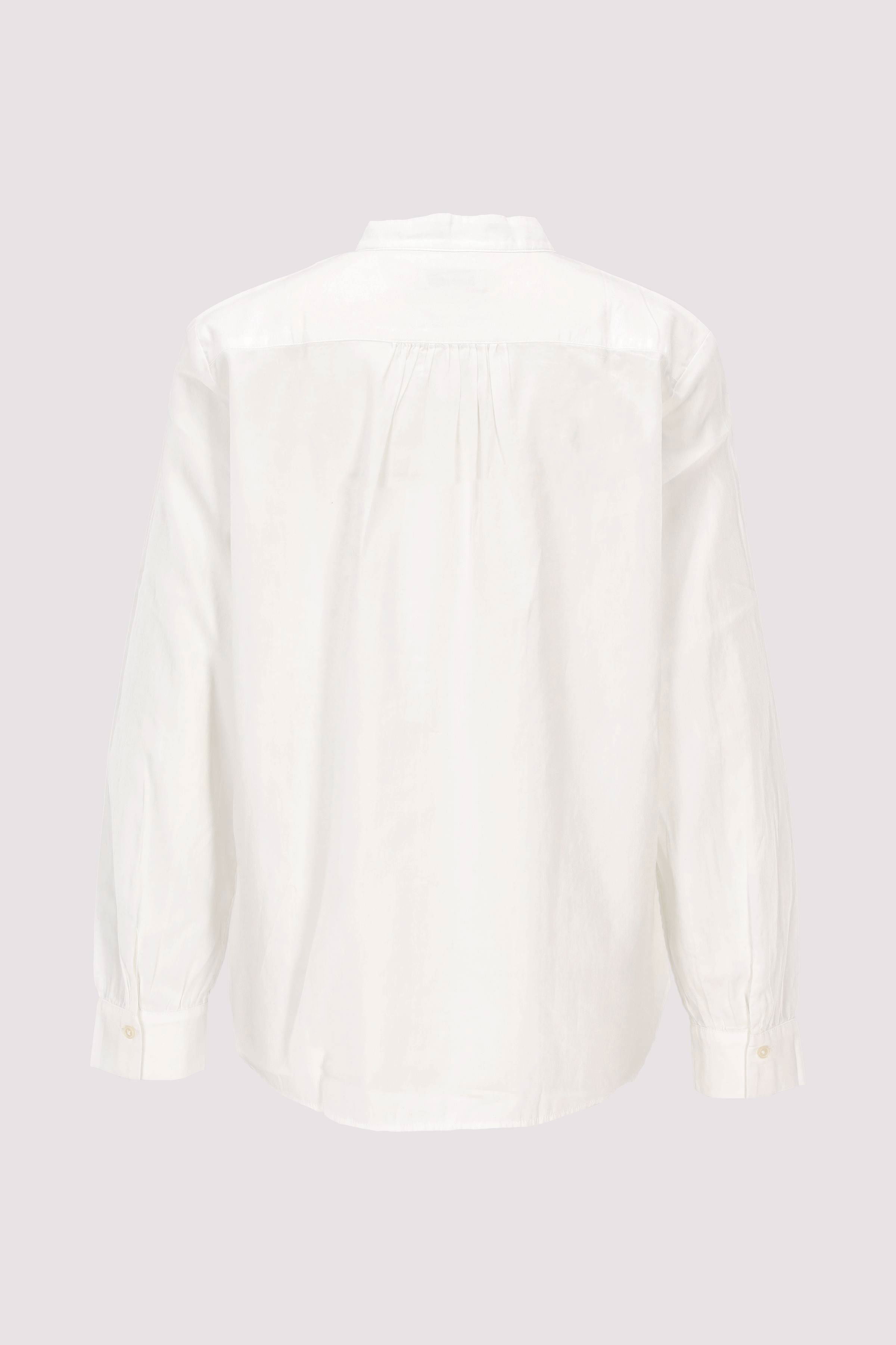 Blouse, relaxed fit, stand-up 