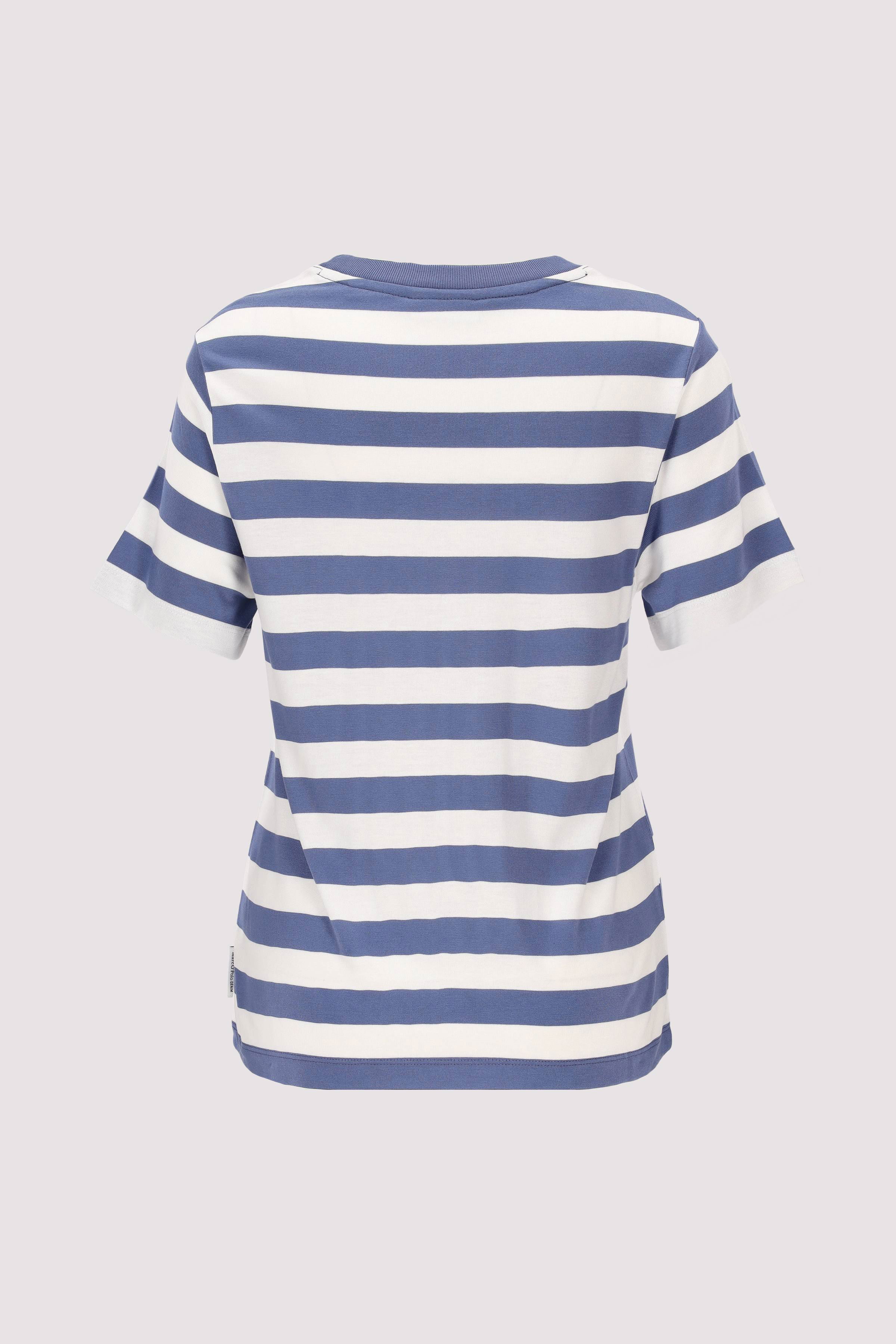Marc O´Polo - T-Shirt, SSL, YD-Stripes, Visc Marc O´Polo - T-Shirt, SSL, YD-Stripes, Visc