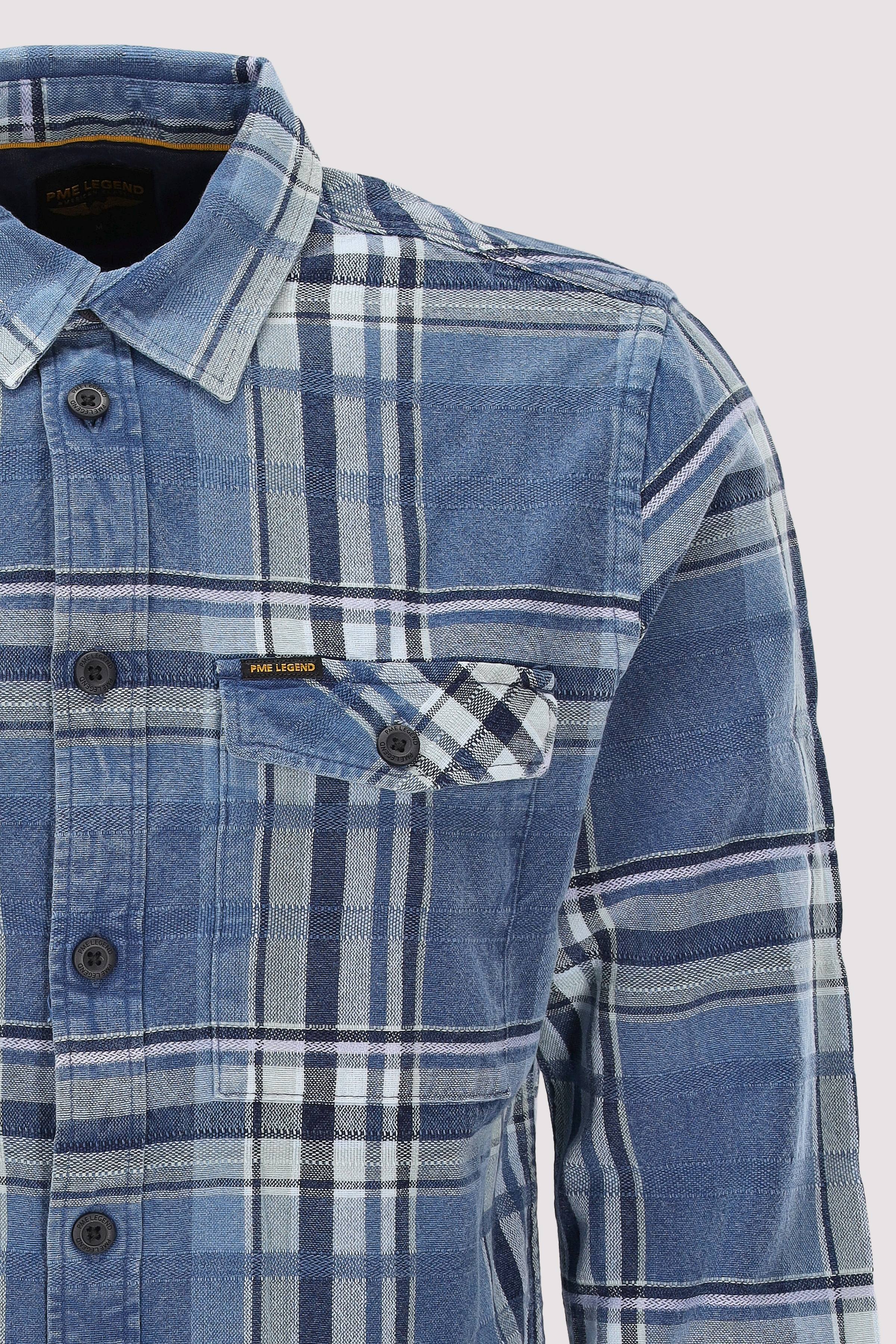 PME Legend - LONG SLEEVE SHIRT Ind Denim Yd