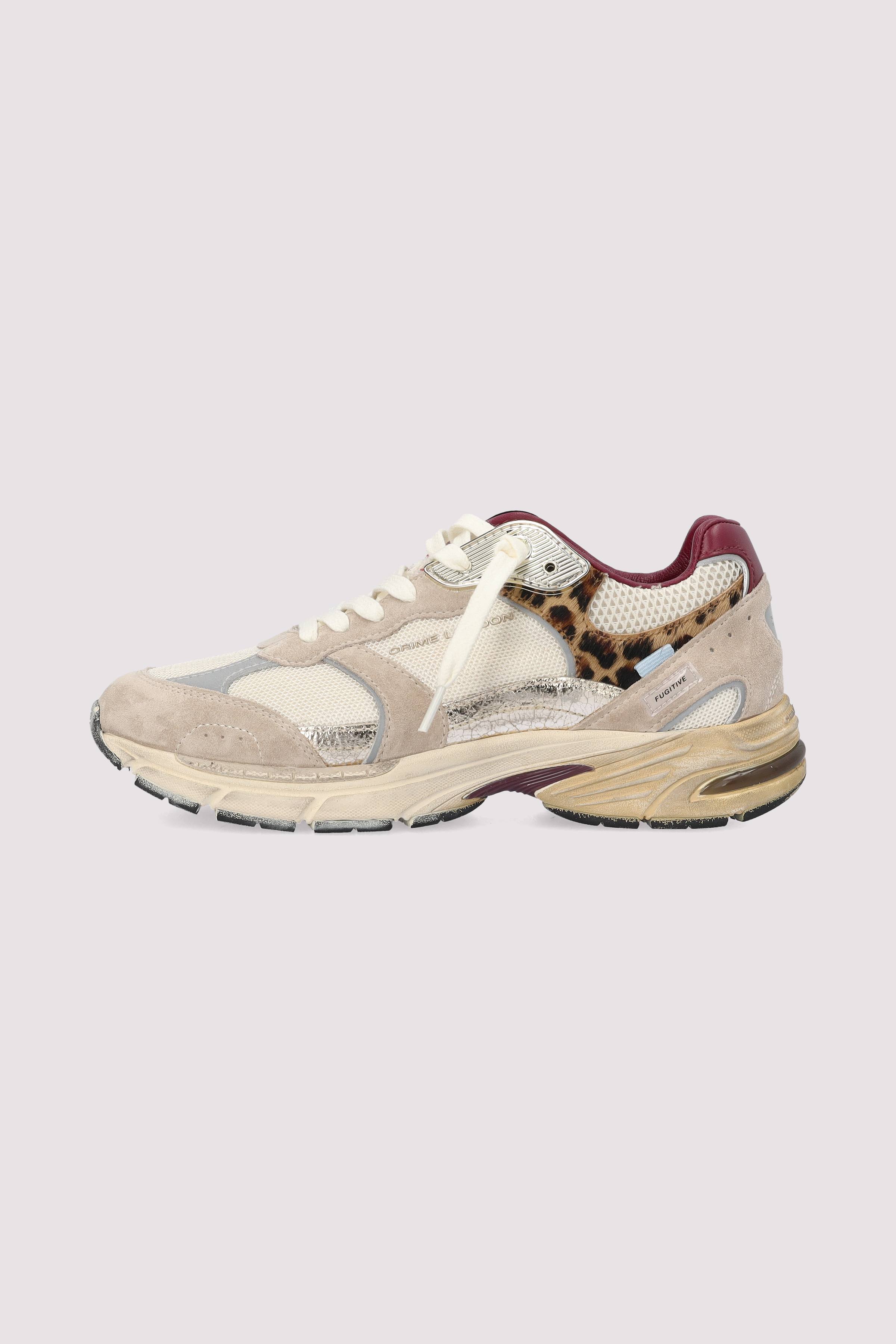 Crime London Damen Low-Top-Sneaker Bunt