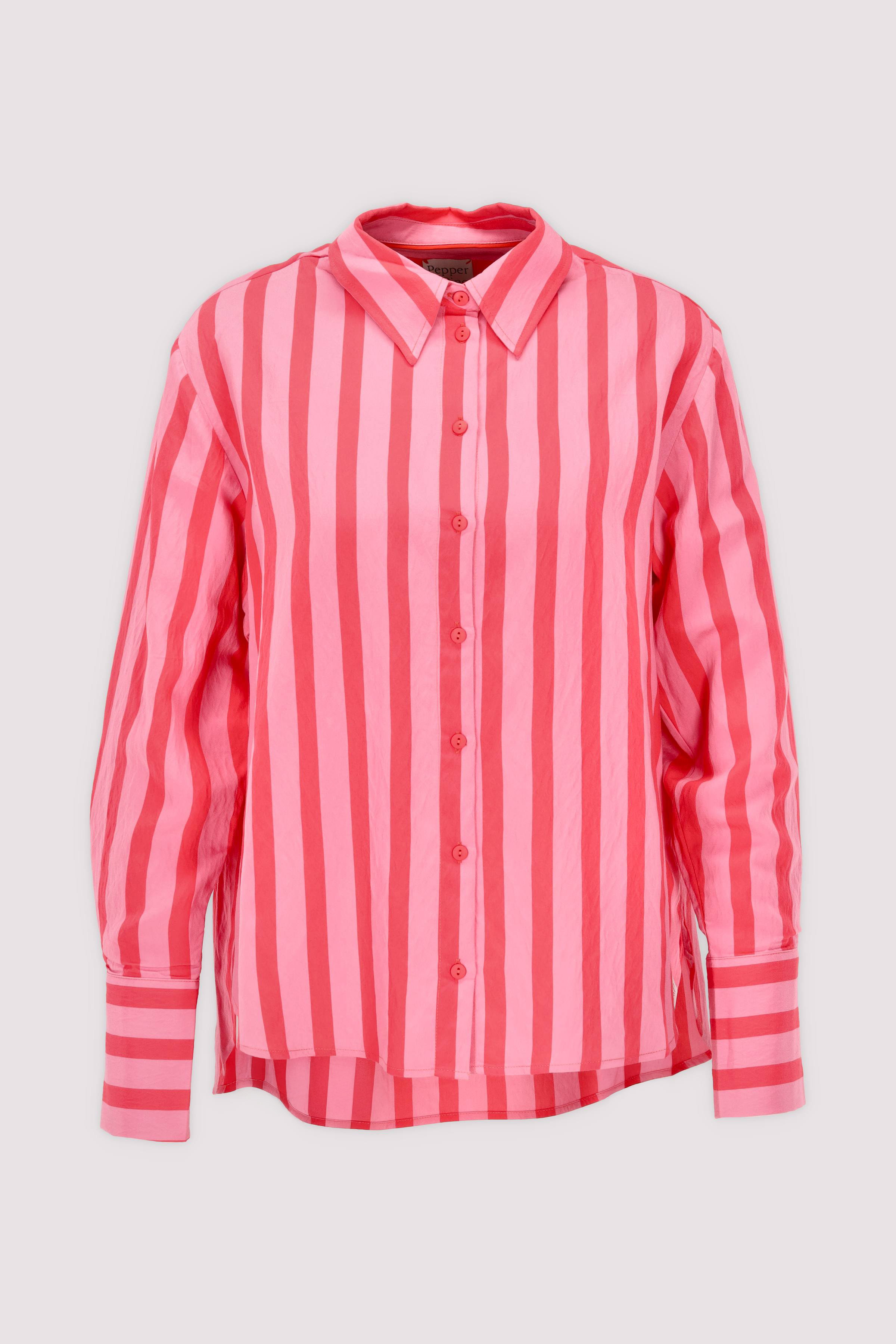 Fließende Bluse in Pink