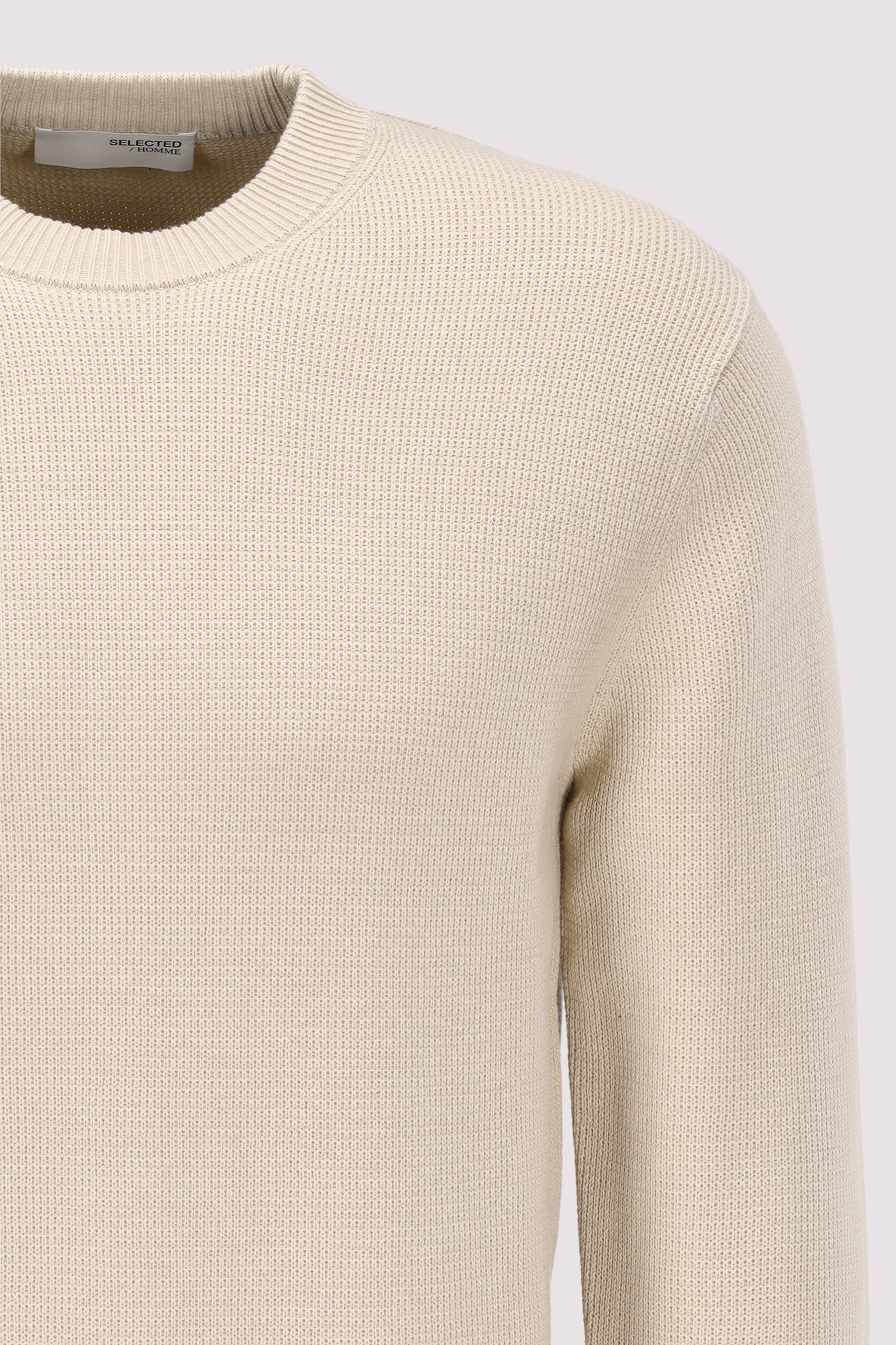 Selected - SLHDANE LS KNIT STRUCTURE CREW