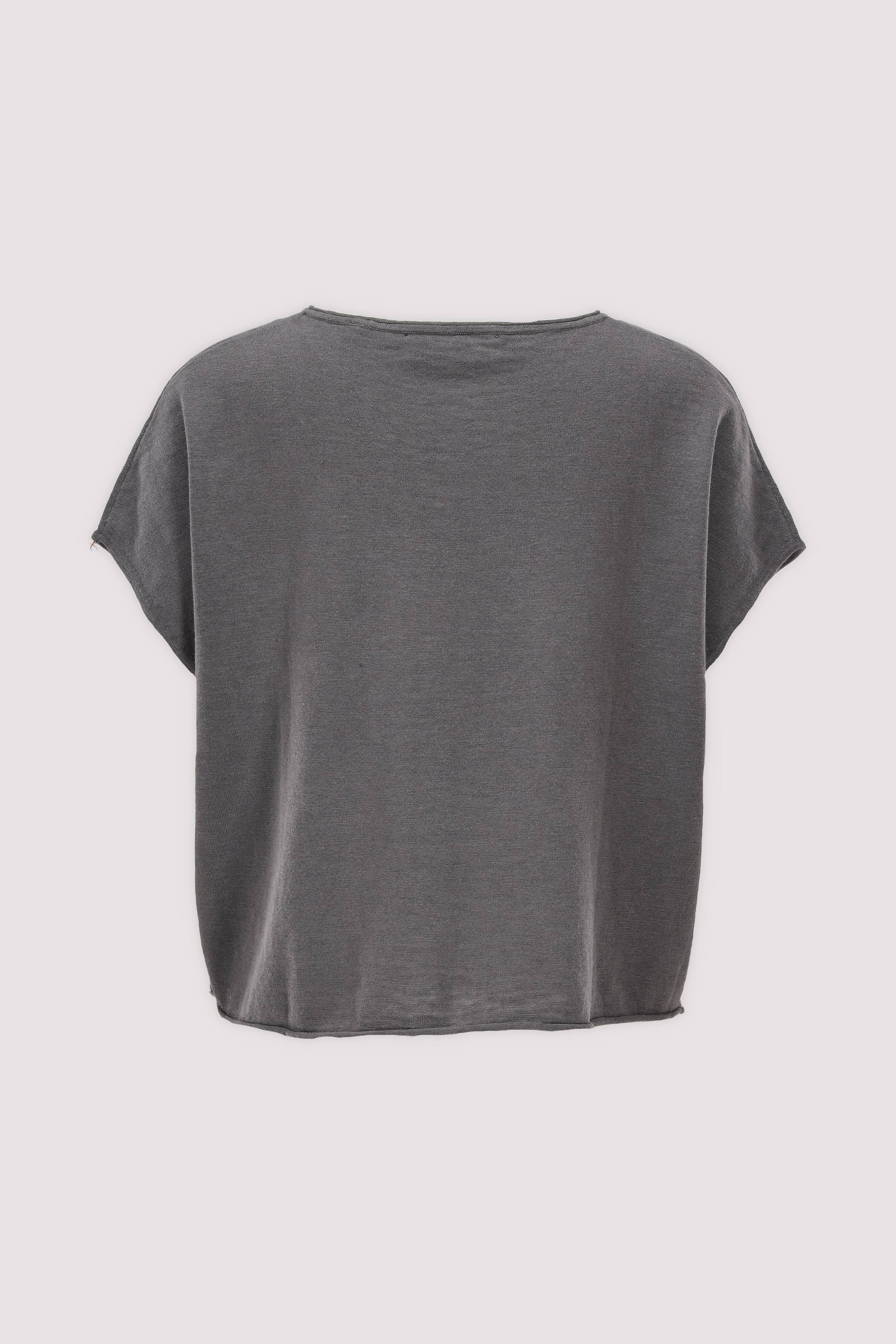 Marc O'Polo Strick-T-Shirt Grau