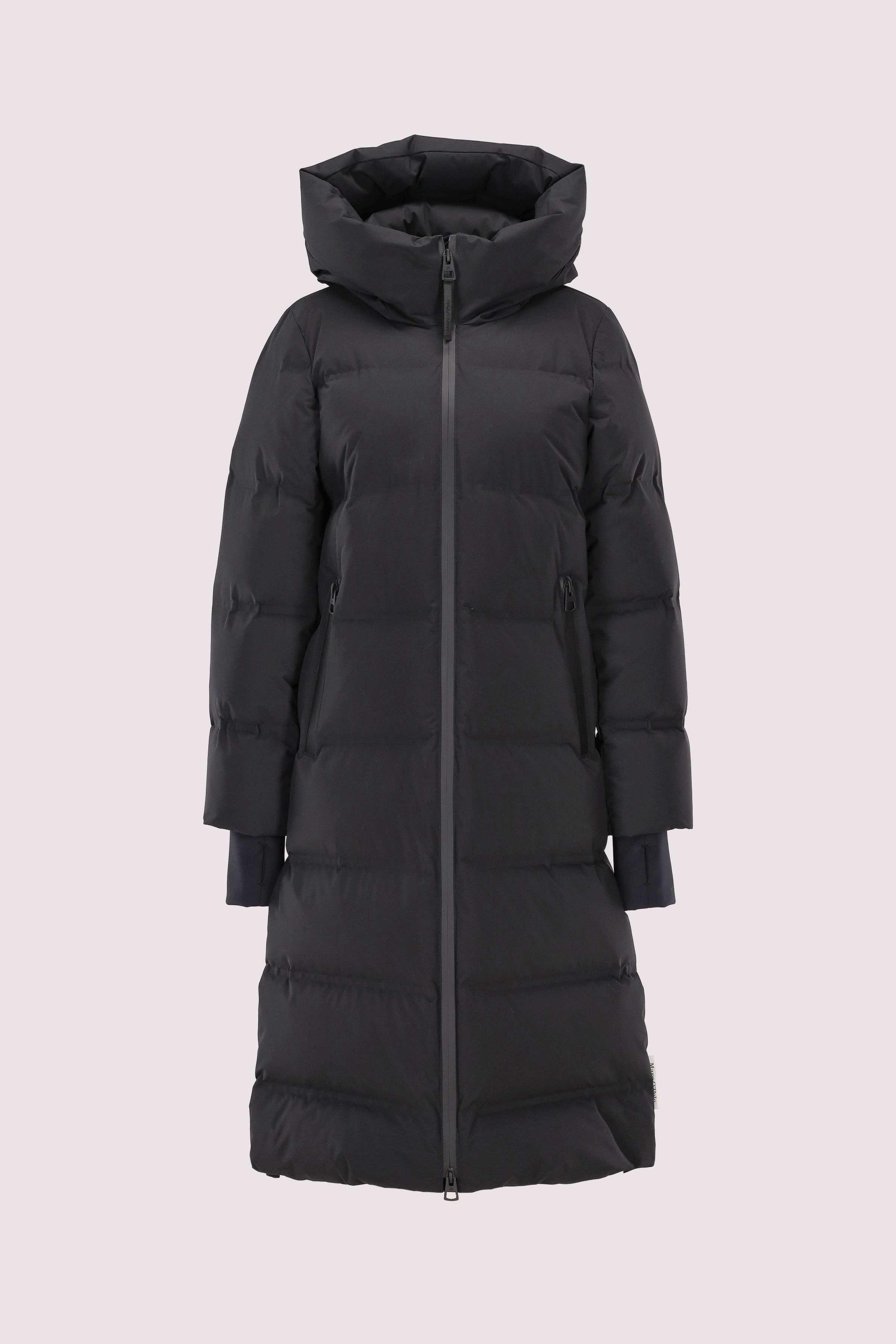 Down coat, waterproof fabric a