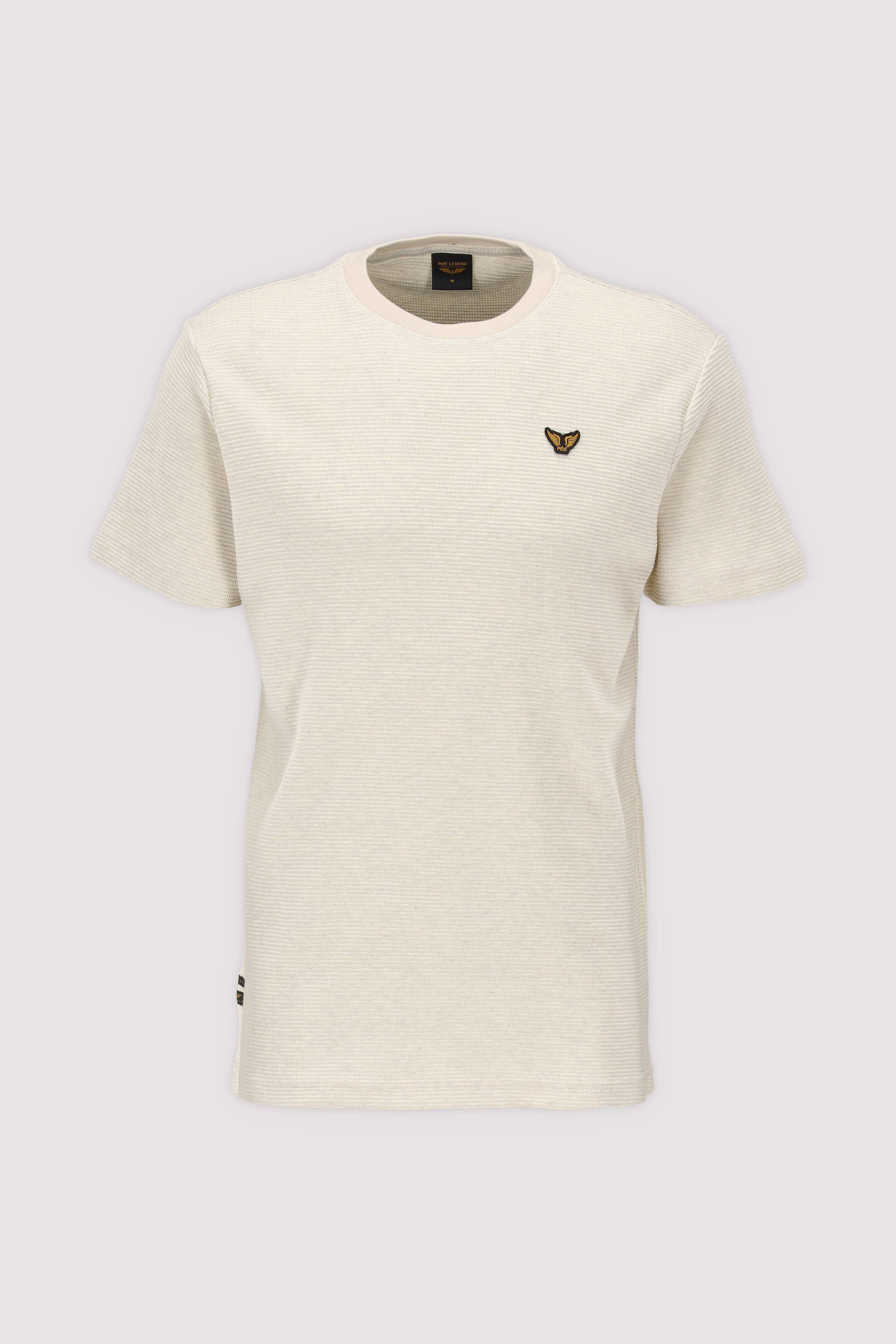 Short sleeve r-neck two tone t