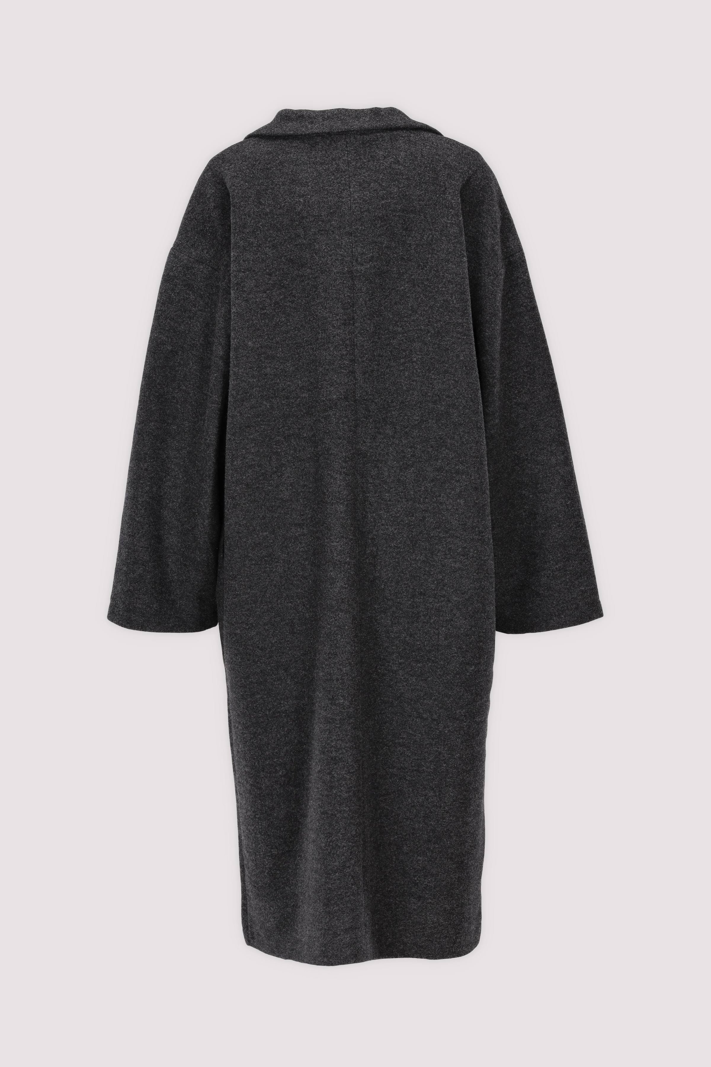 Penn&Ink langer Mantel Anthrazit Damen