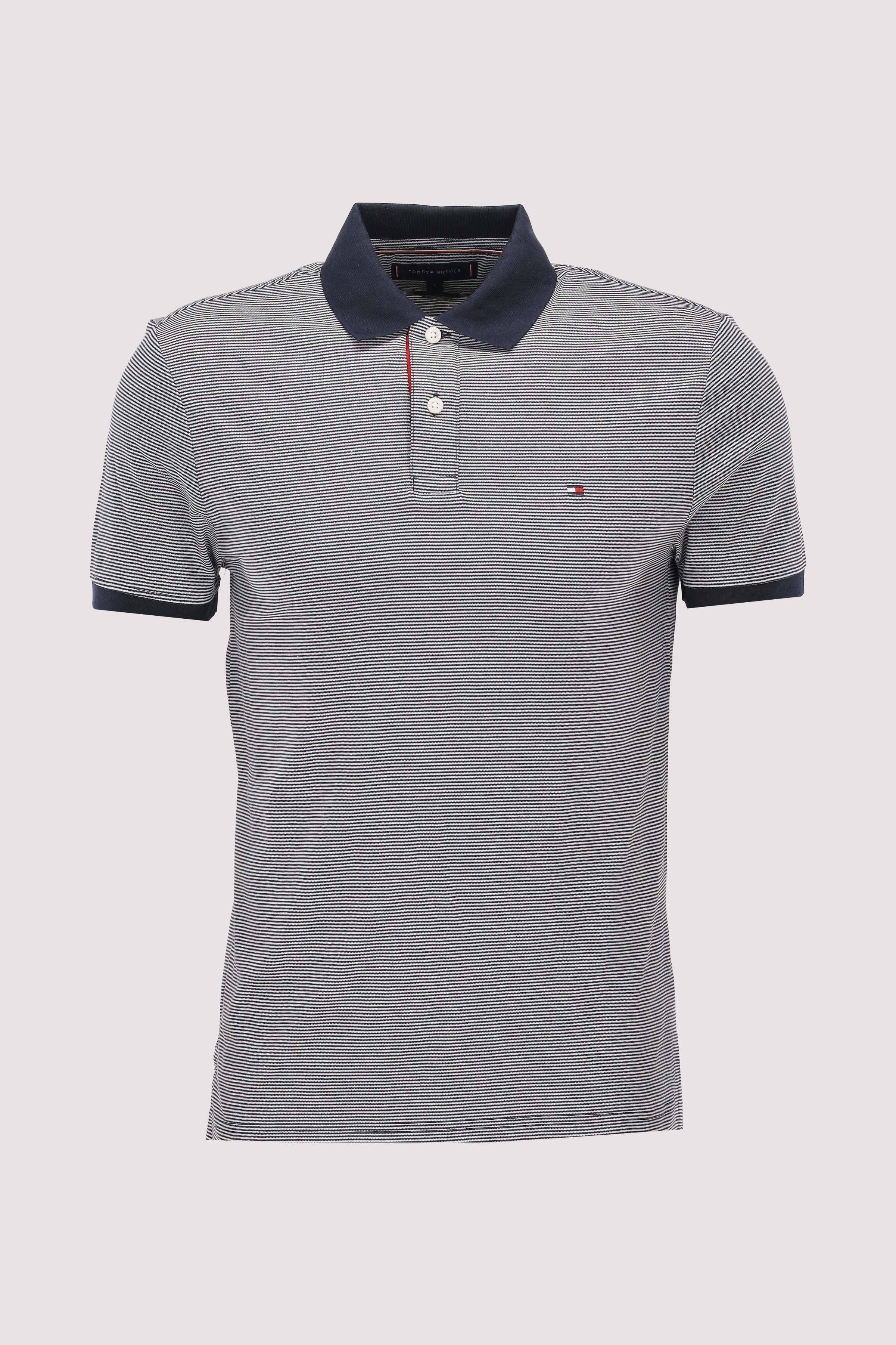 STRIPED INTERLOCK REG POLO