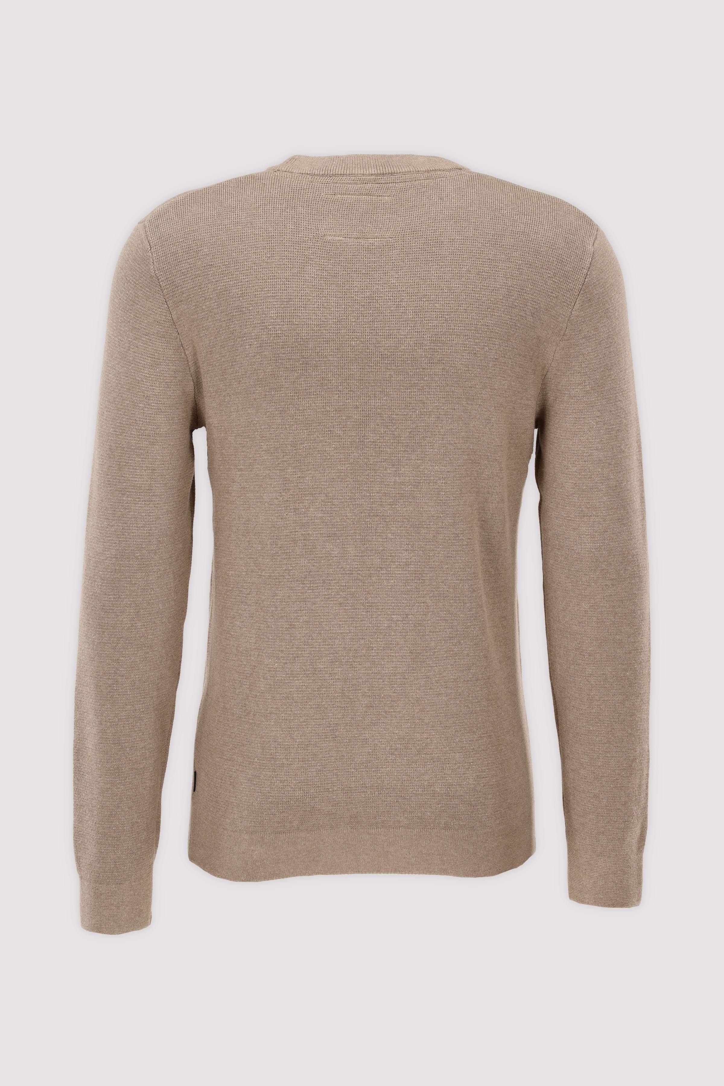 Jack and Jones - Jack and Jones Rundhalspullover Greige