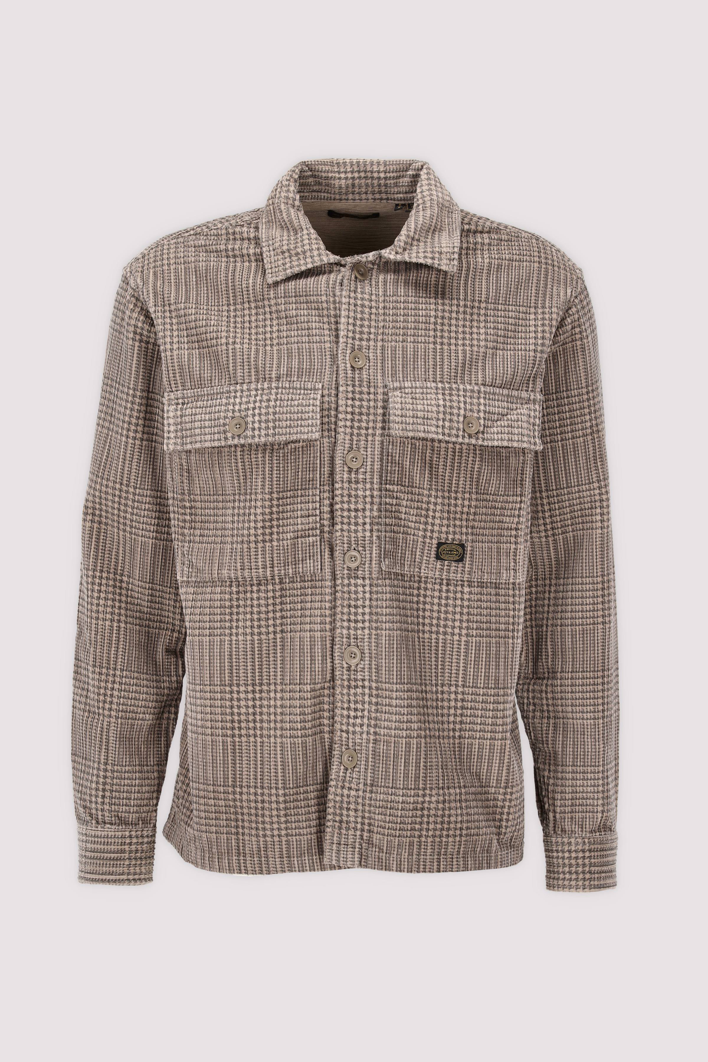 Jack and Jones Herren Langarmhemd Taupe