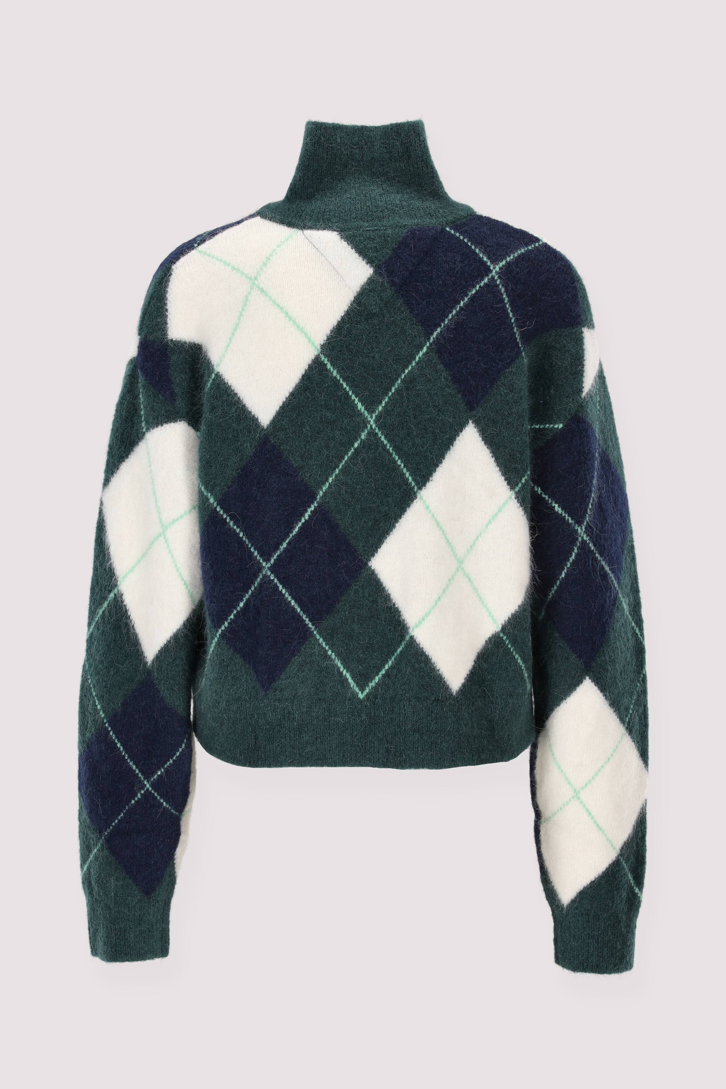 Tommy Hilfiger Half-Zip- Pullover grün