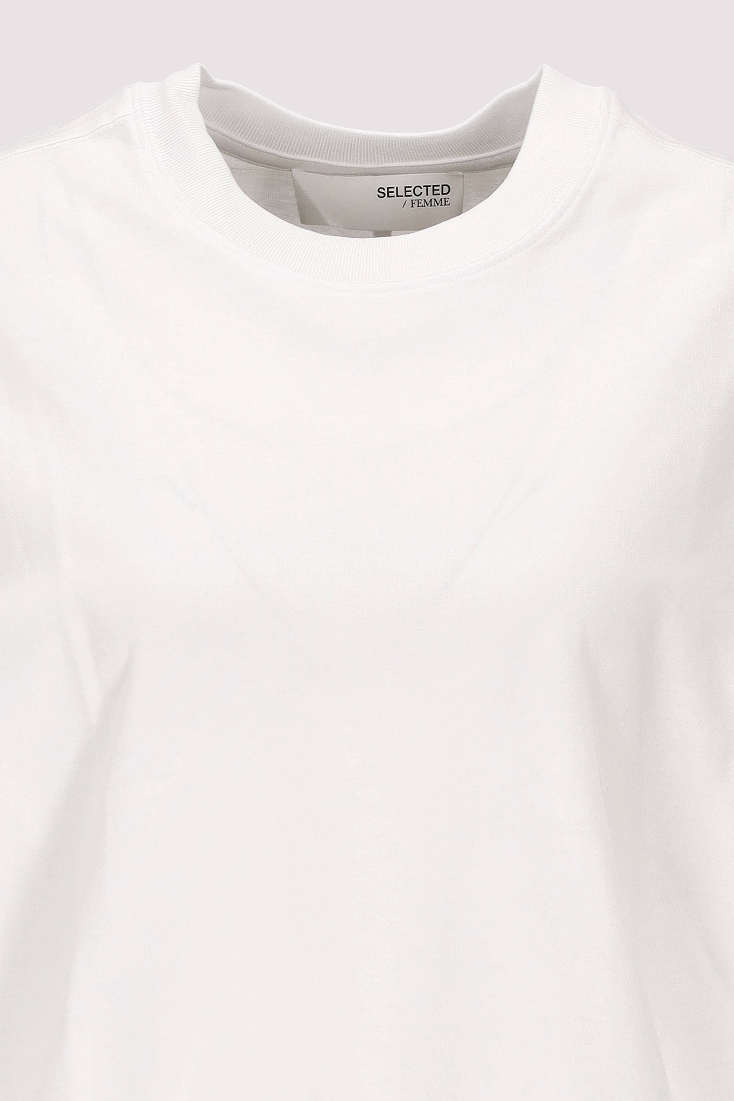 Selected - SLFCOLWOMAN 2/4 OVERSIZED TEE 