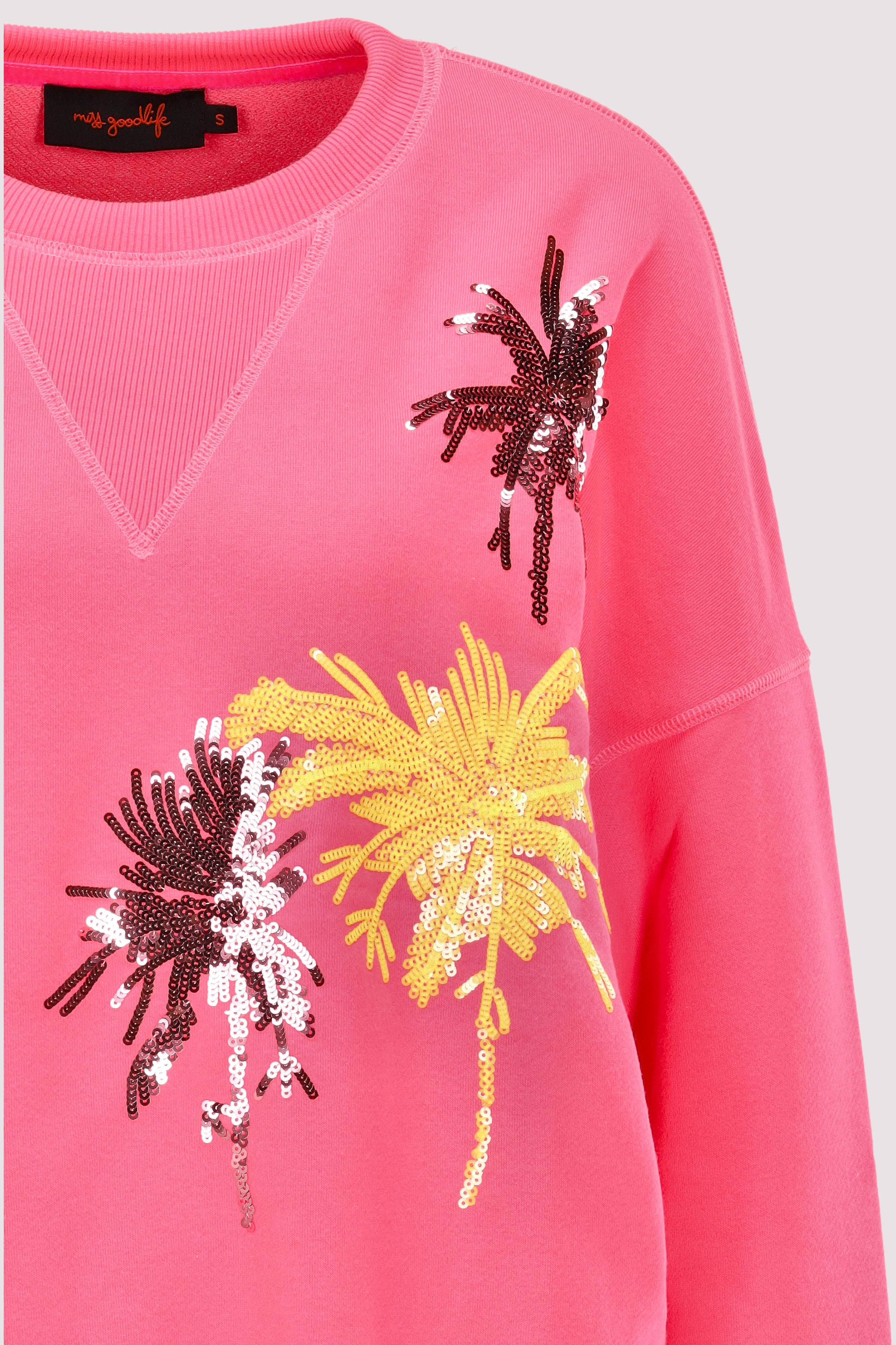Miss Goodlife - Sweat Palmtree Paillette Miss Goodlife - Sweat Palmtree Paillette