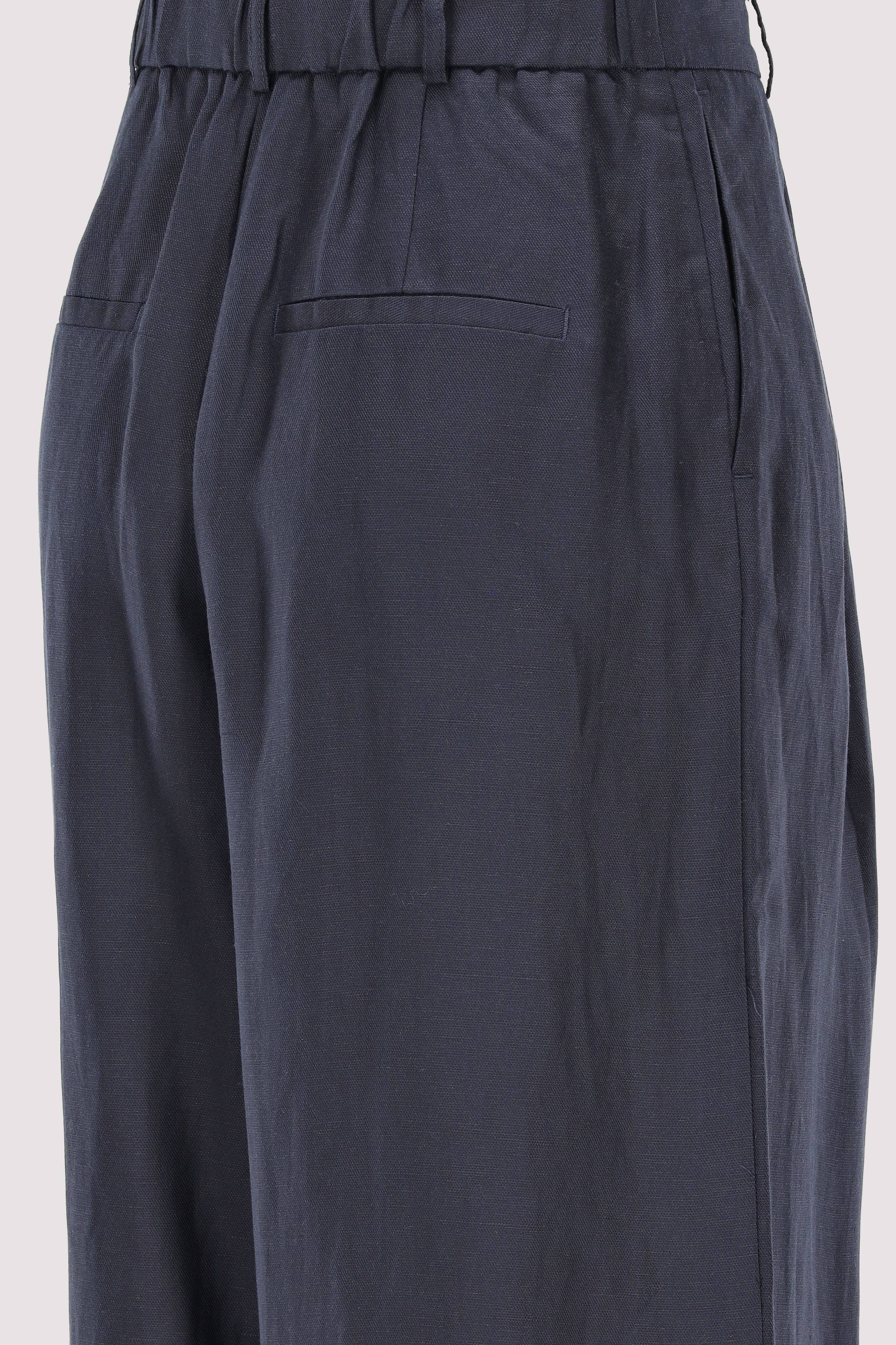 Selected - Selected Wide-Leg-Hose Dark Sapphire