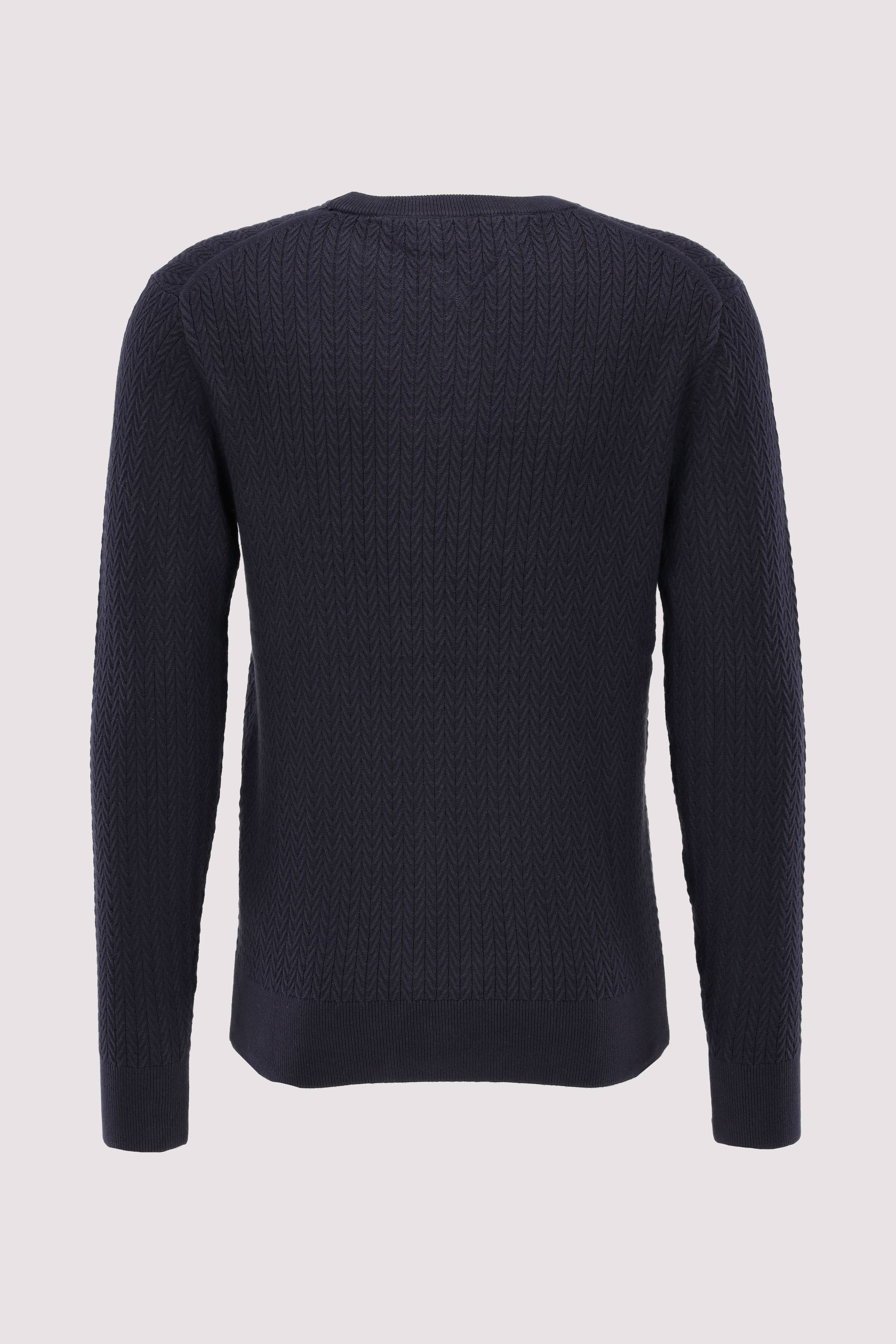 Tommy Hilfiger - HERRINGBONE STRUCTURE C NK Tommy Hilfiger - HERRINGBONE STRUCTURE C NK