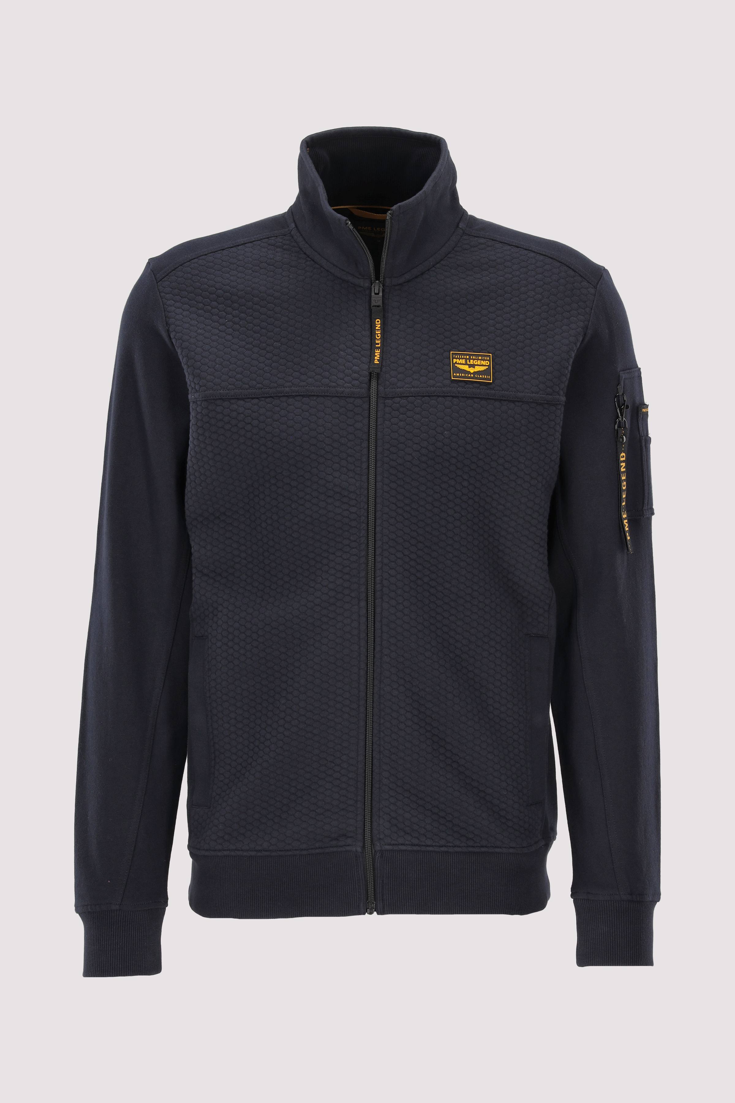 Zip jacket jacquard interlock