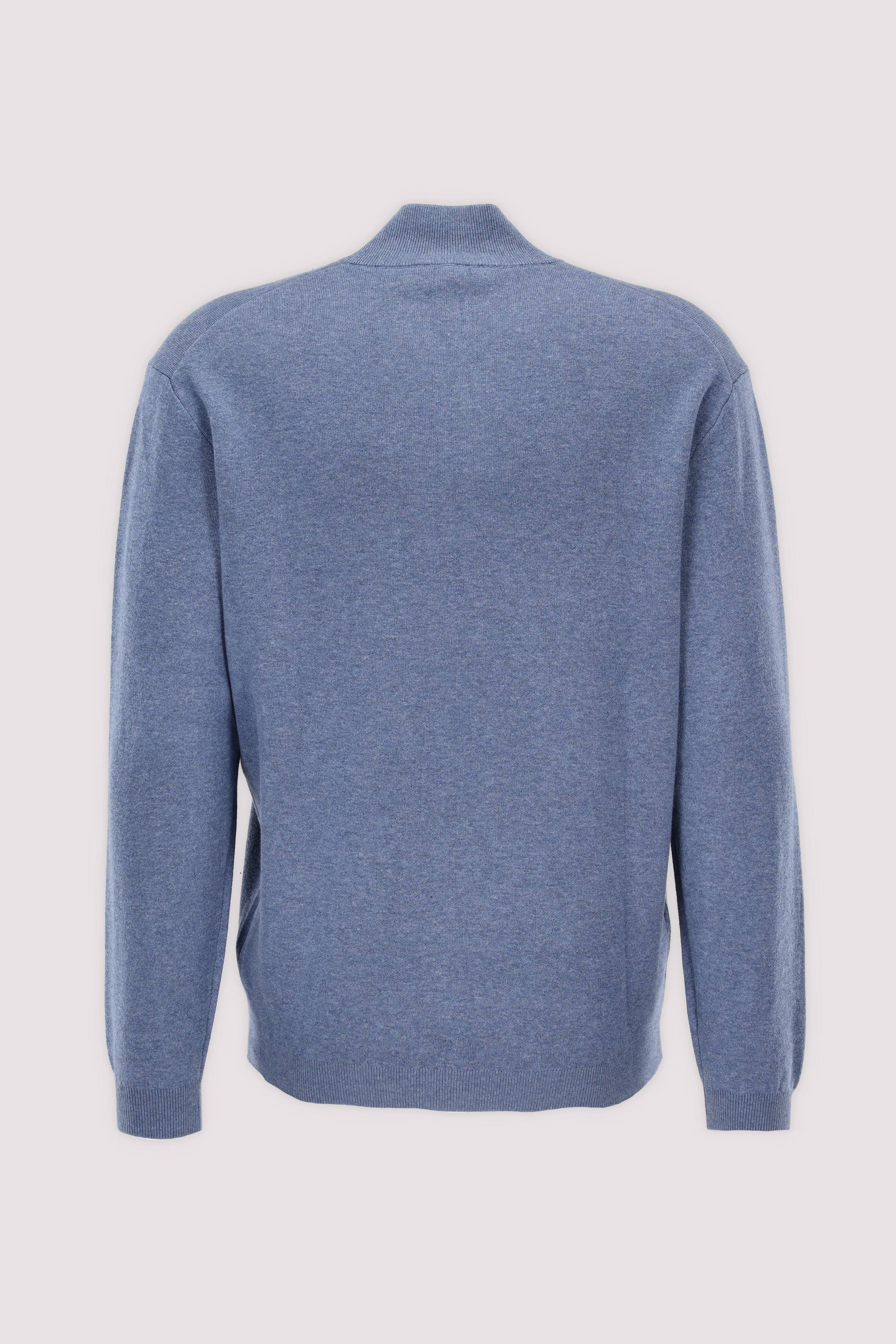 NOWADAYS Half-Zip-Pullover blau