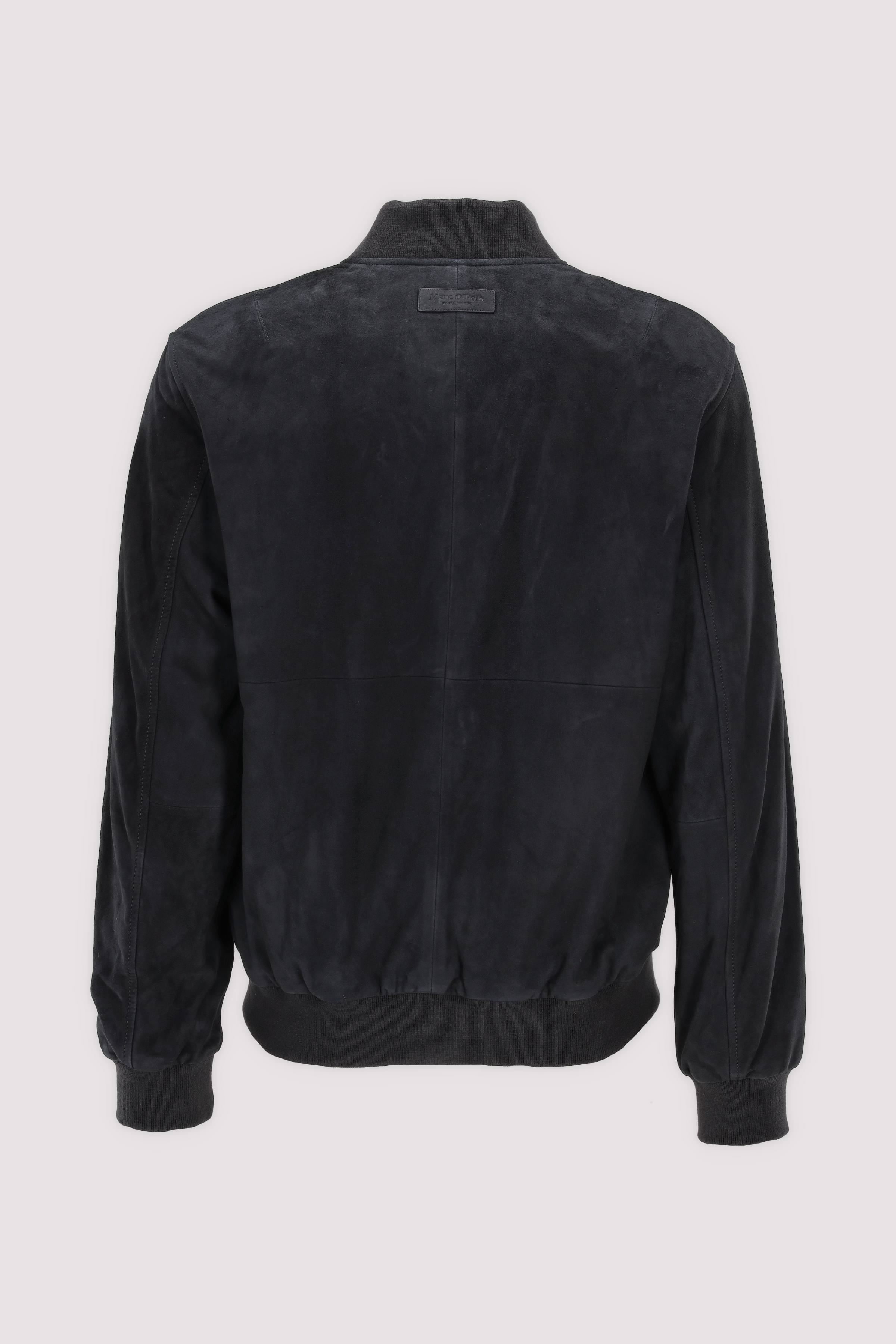 Marc O'Polo Lederjacke Dark Navy