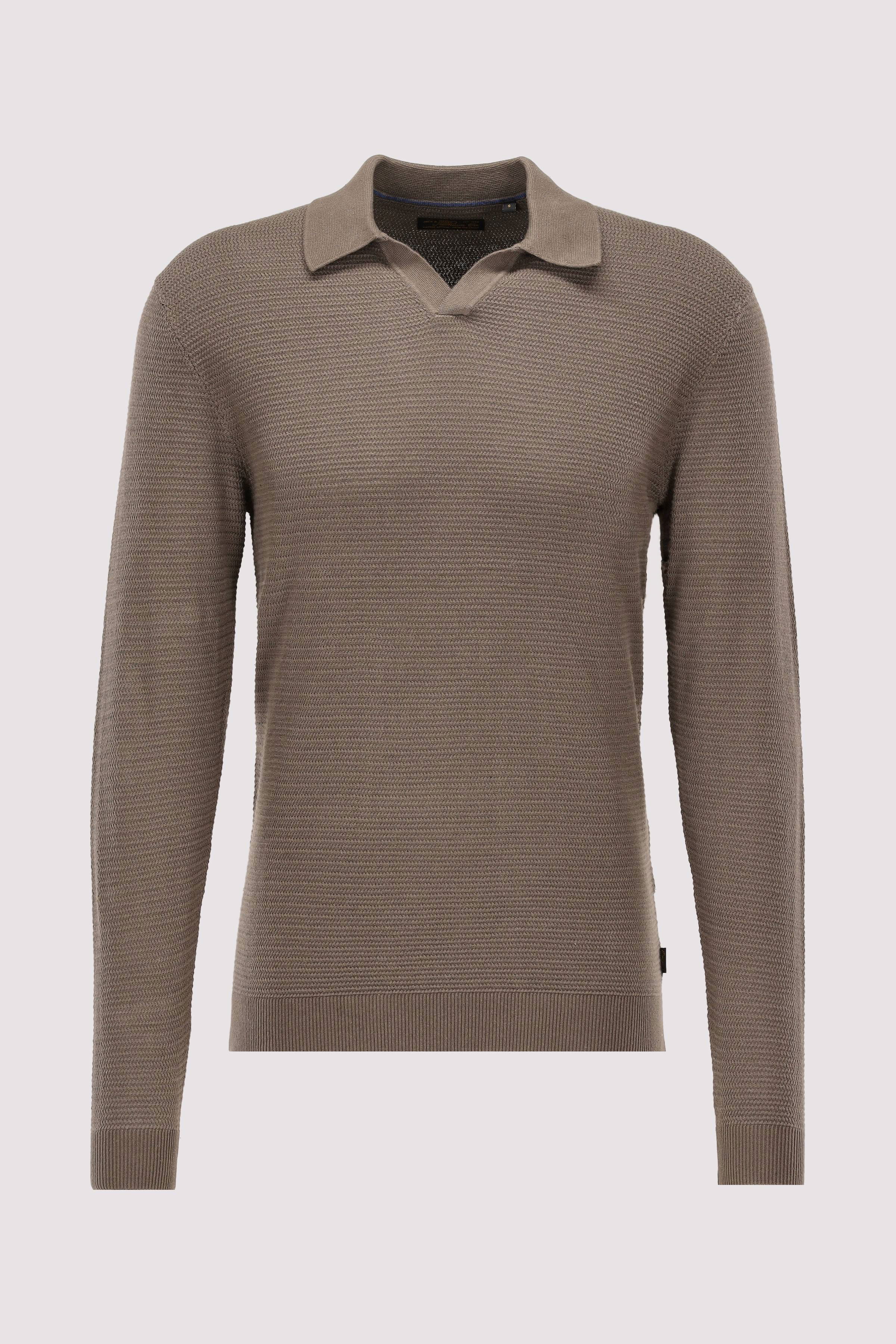 JPRBLURILEY KNIT SPLIT NECK LS