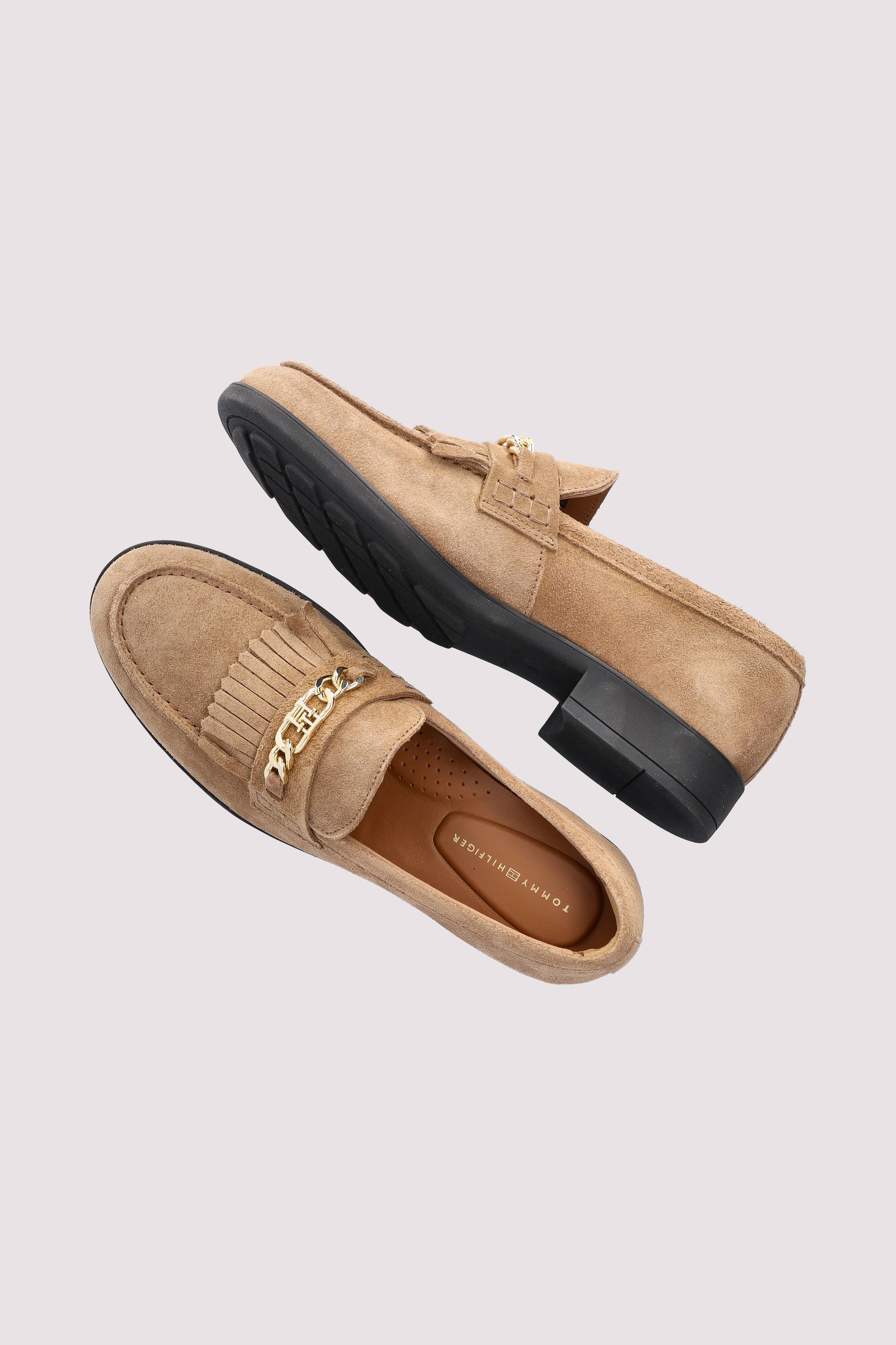 Tommy Hilfiger - TH CHAIN FRINGE SUEDE LOAFER Tommy Hilfiger - TH CHAIN FRINGE SUEDE LOAFER