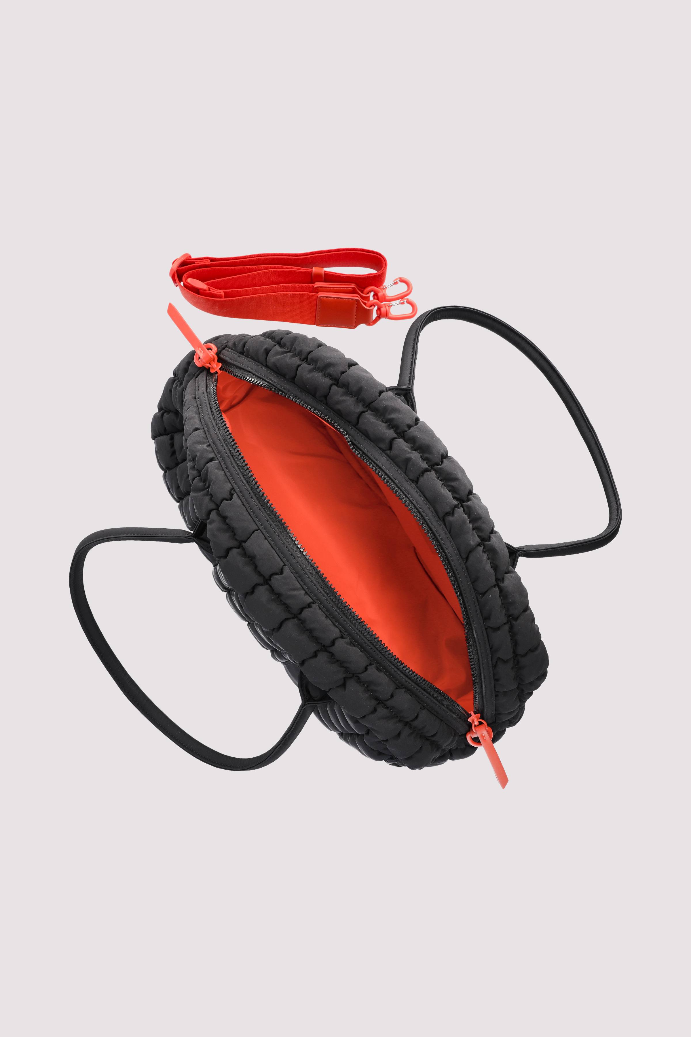 Les Visionnaires - Schwarze Schultertasche aus Nylon