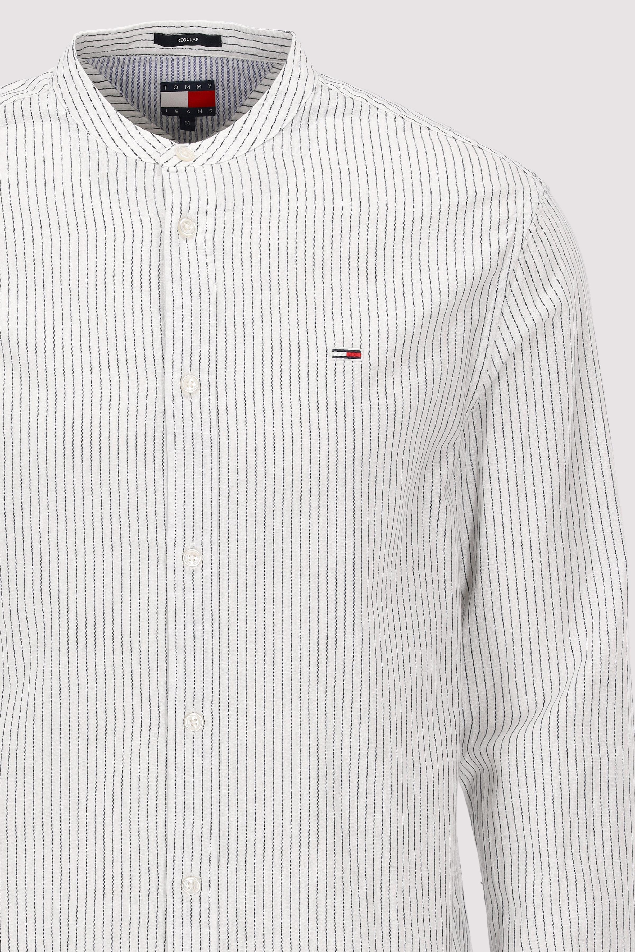 Tommy Jeans - TJM LINEN MIX BND STP SHRT EXT