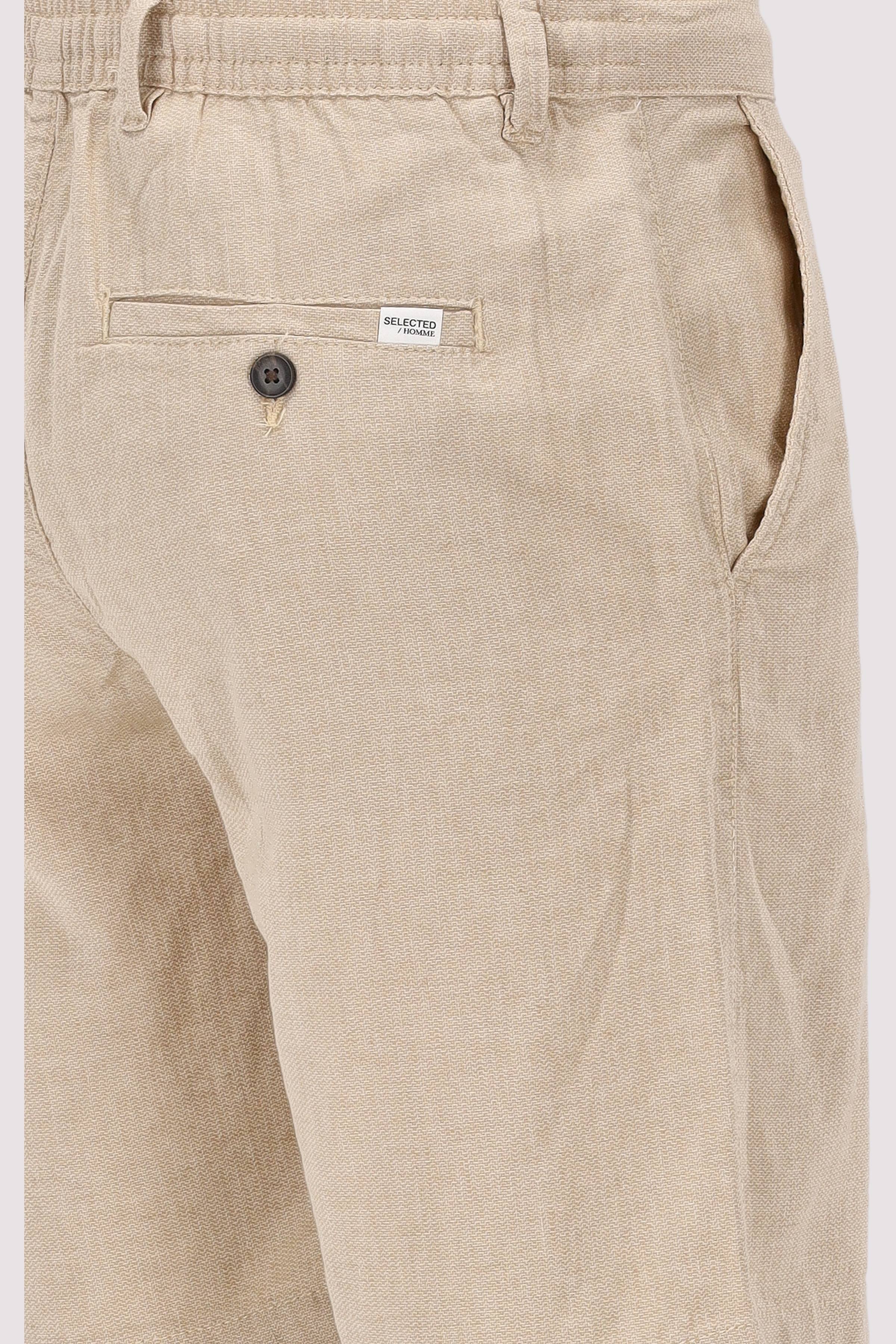 Selected - SLHREGULAR-BRODY LINEN BLD SHO