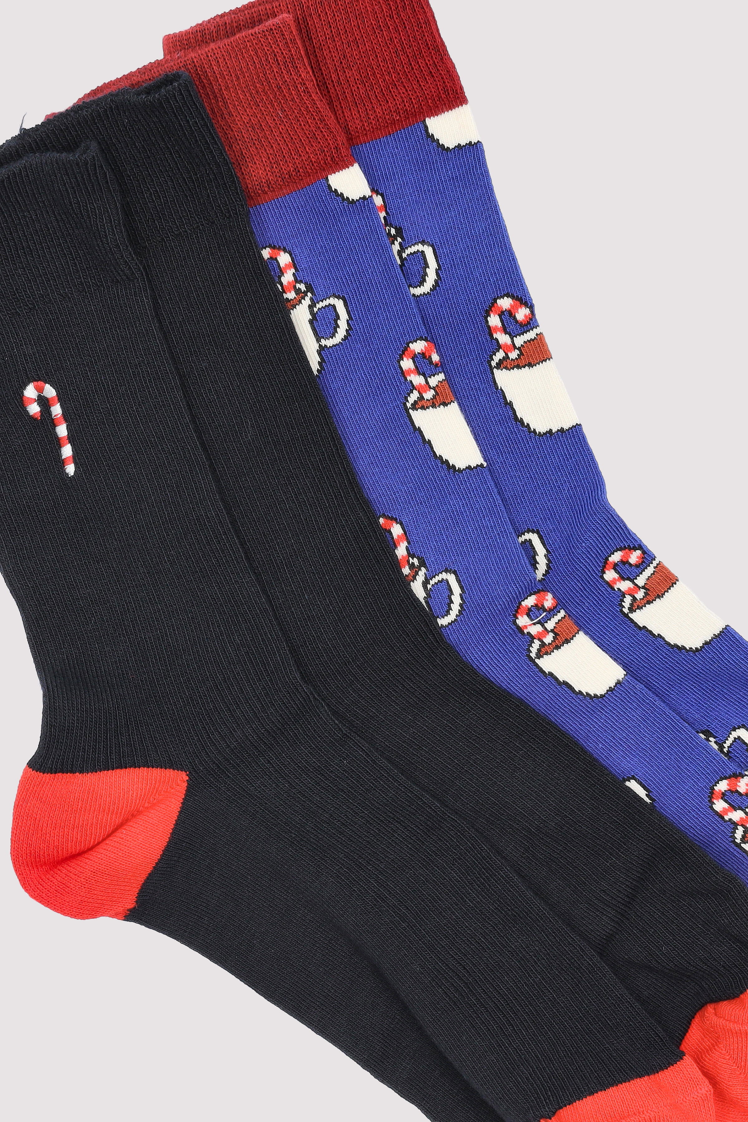 Happy Socks - Gift Box 2er Cane Cocoa