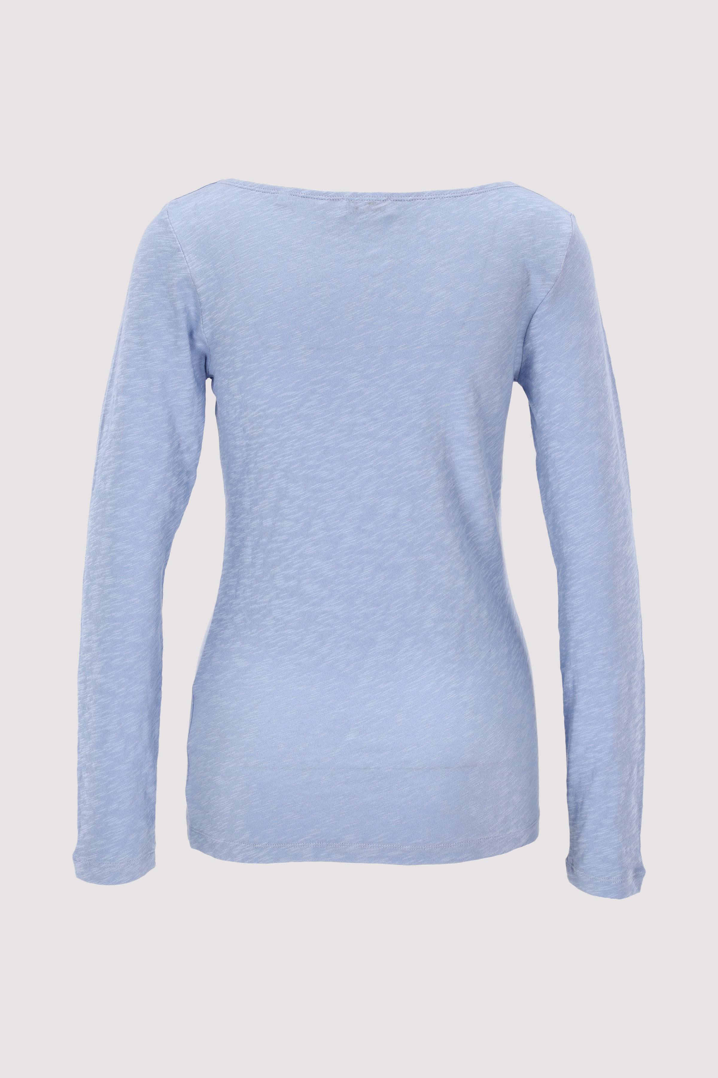 T-shirt, long sleeve, boat nec