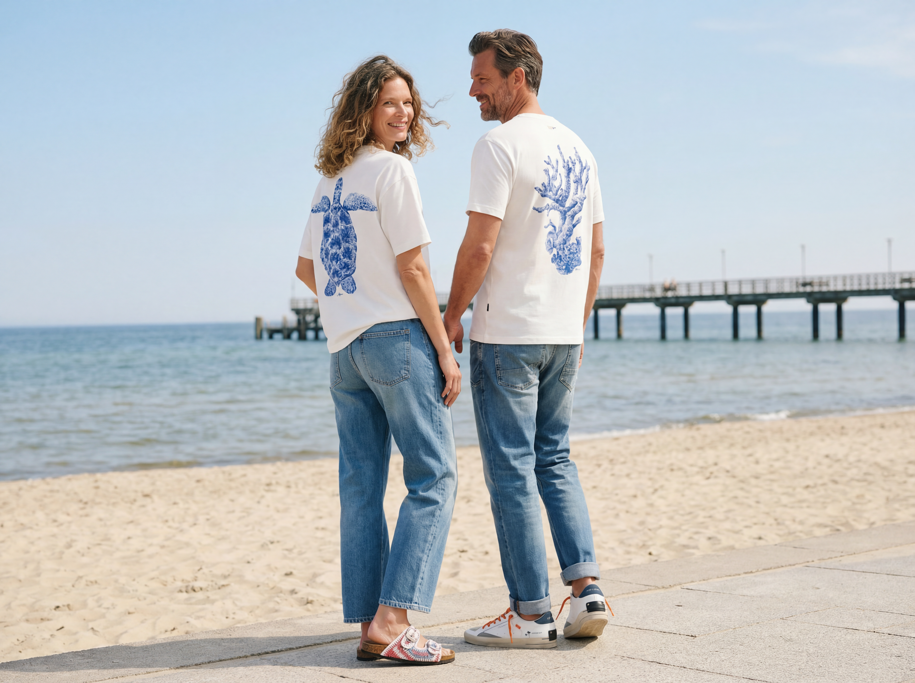 Goldgarn Charity Shirts 2026 Schildkröte und Koralle