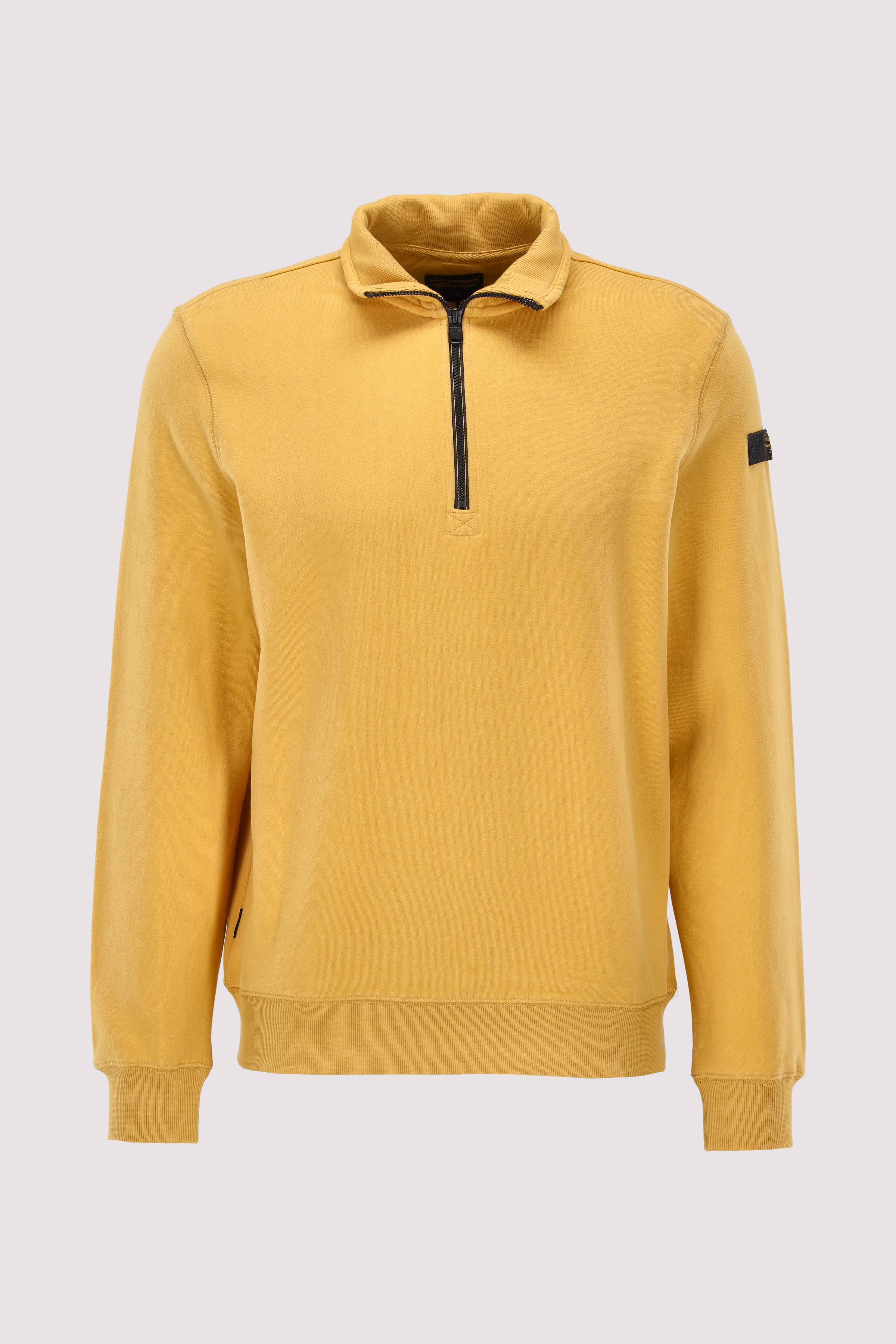 Half zip collar peached fleece