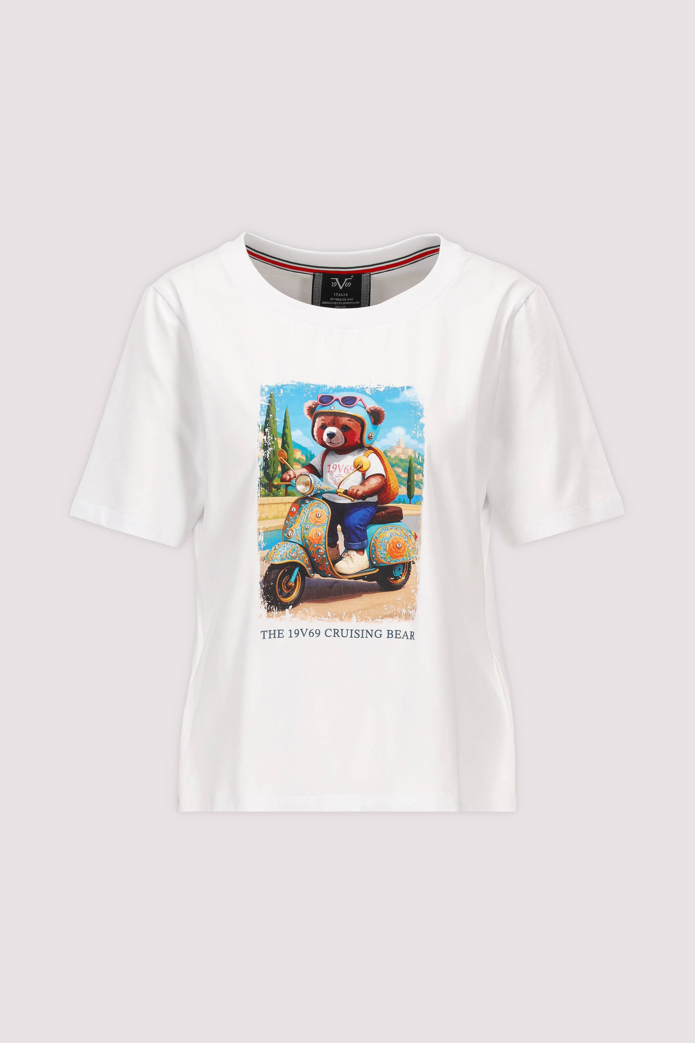 19V69 Italia Damen T‑Shirt Baumwolle