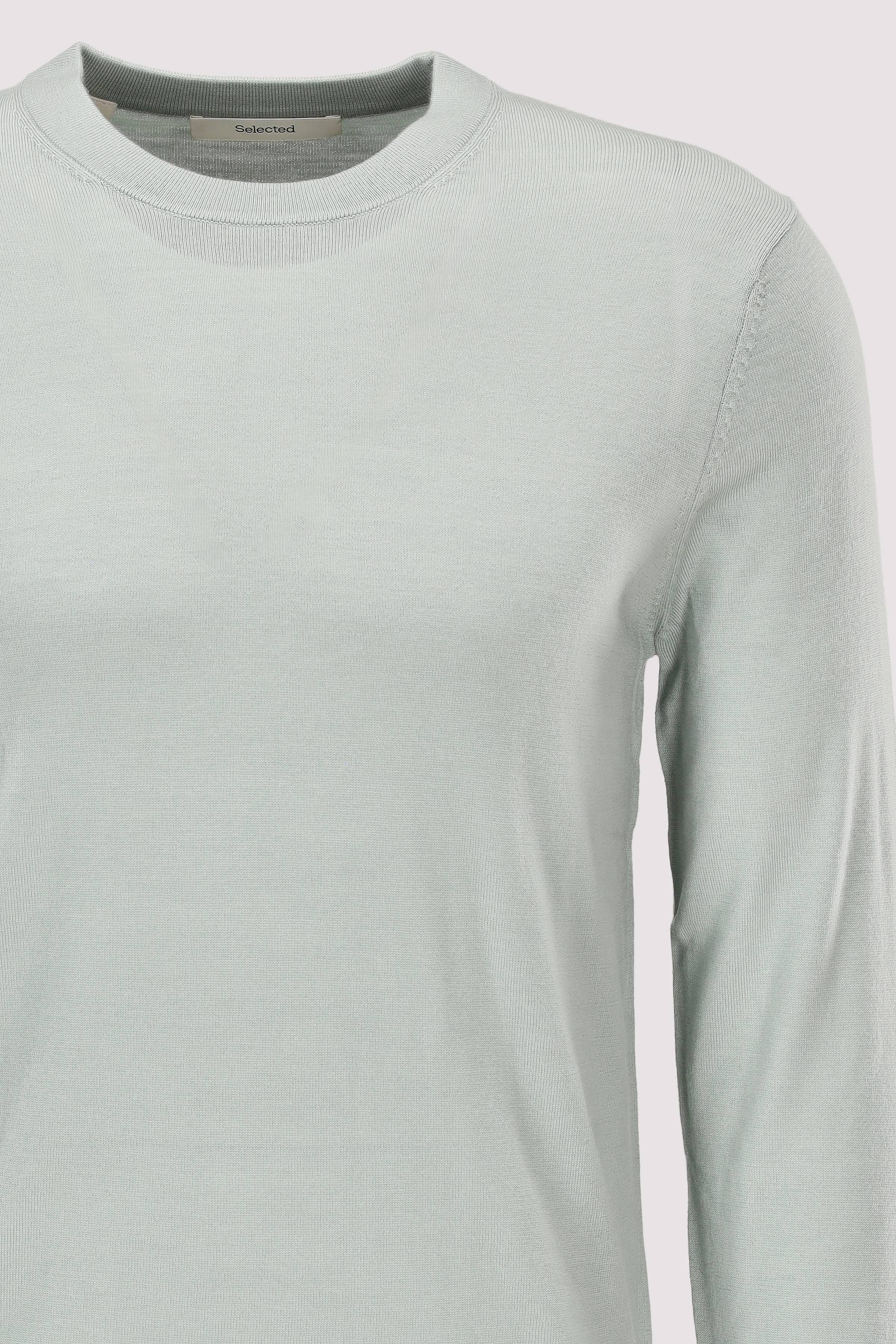 Selected - SLMTRAY LS KNIT MERINO CREW NE