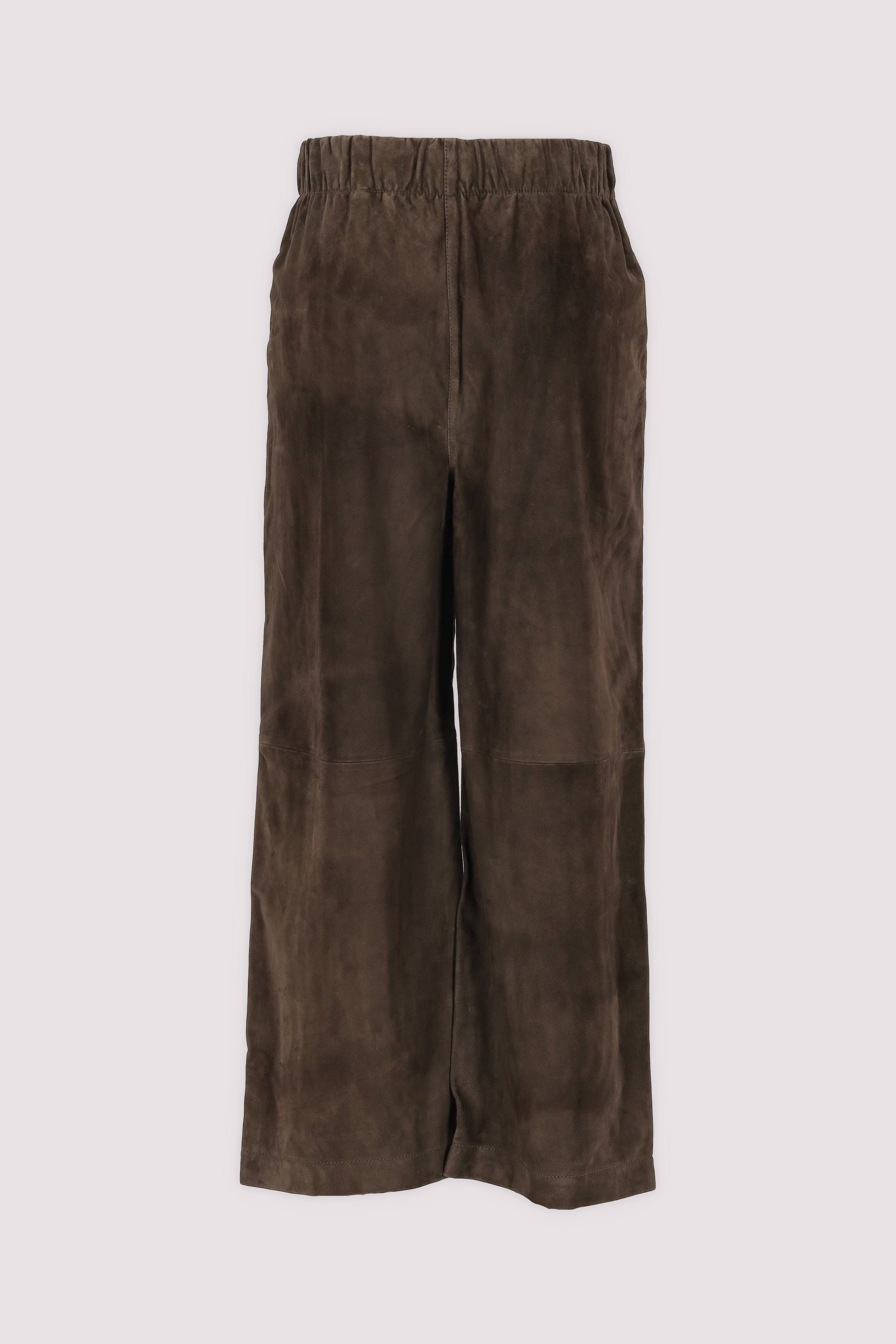 Marc O'Polo Lederhose Mossy earth