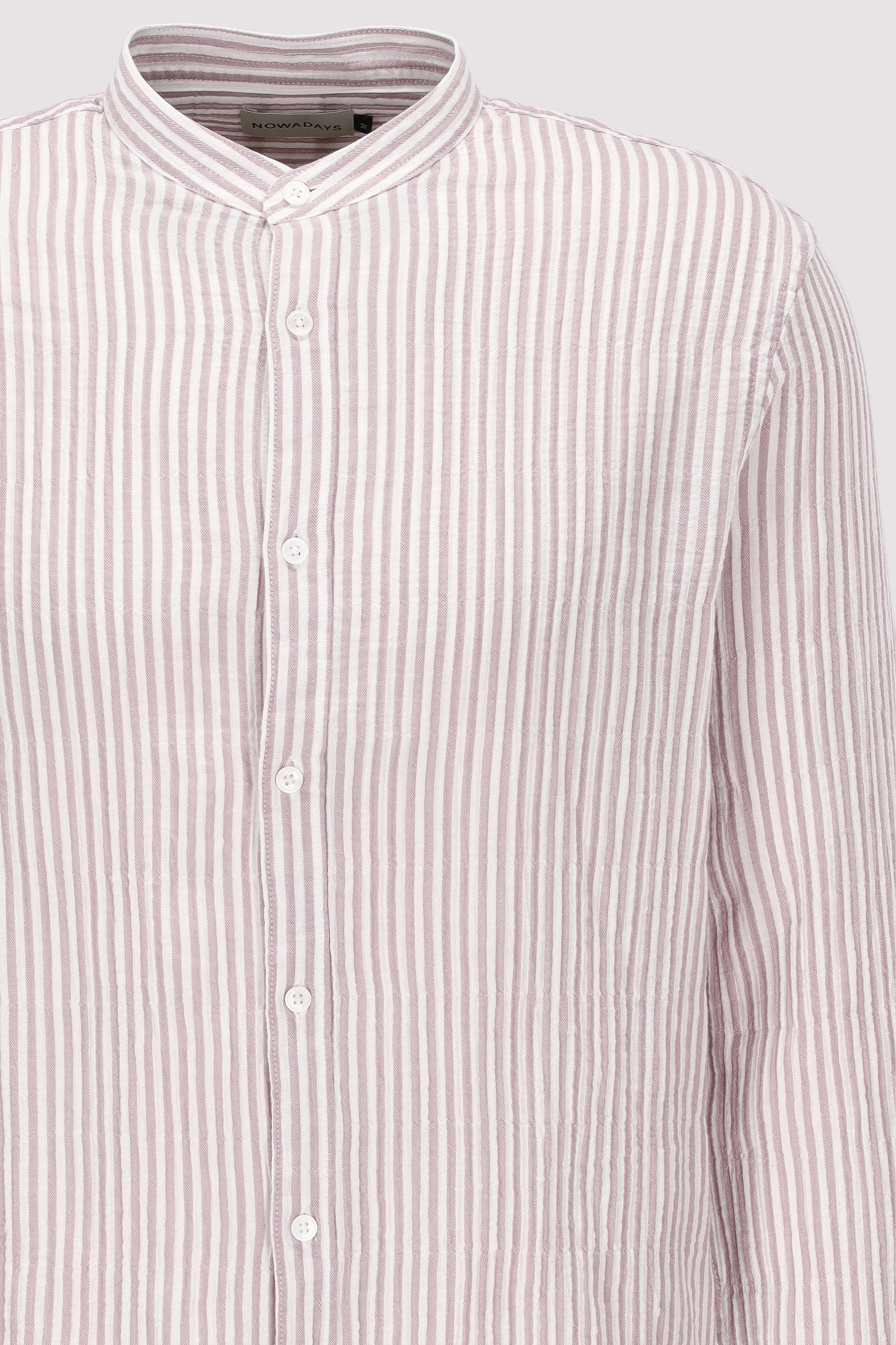 NOWADAYS - crinkle stripe shirt NOWADAYS - crinkle stripe shirt