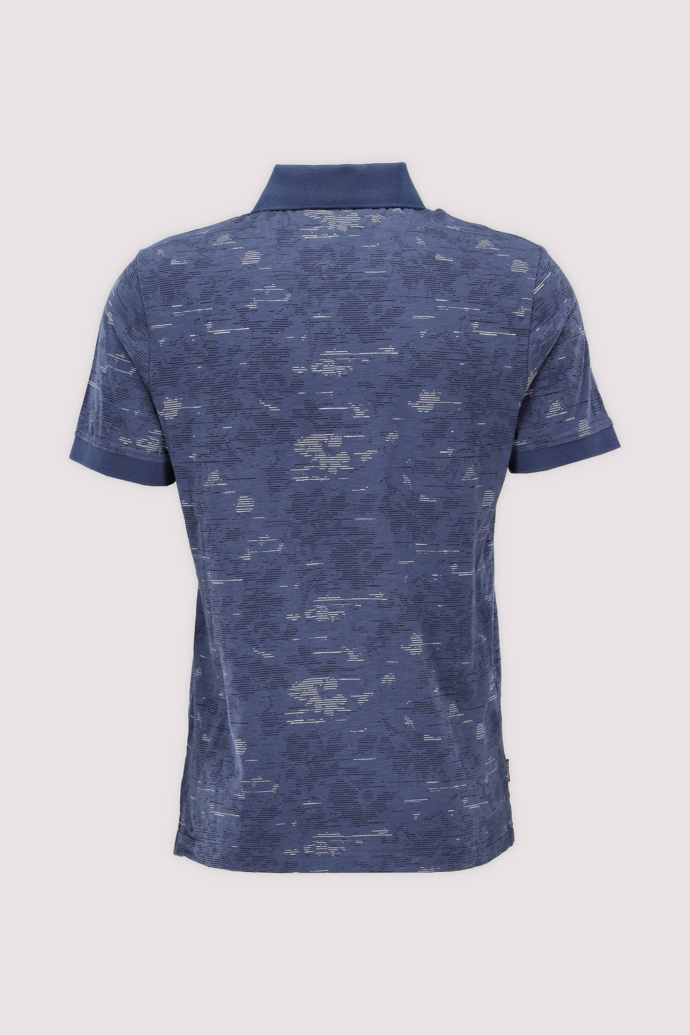 Short sleeve polo slub jersey