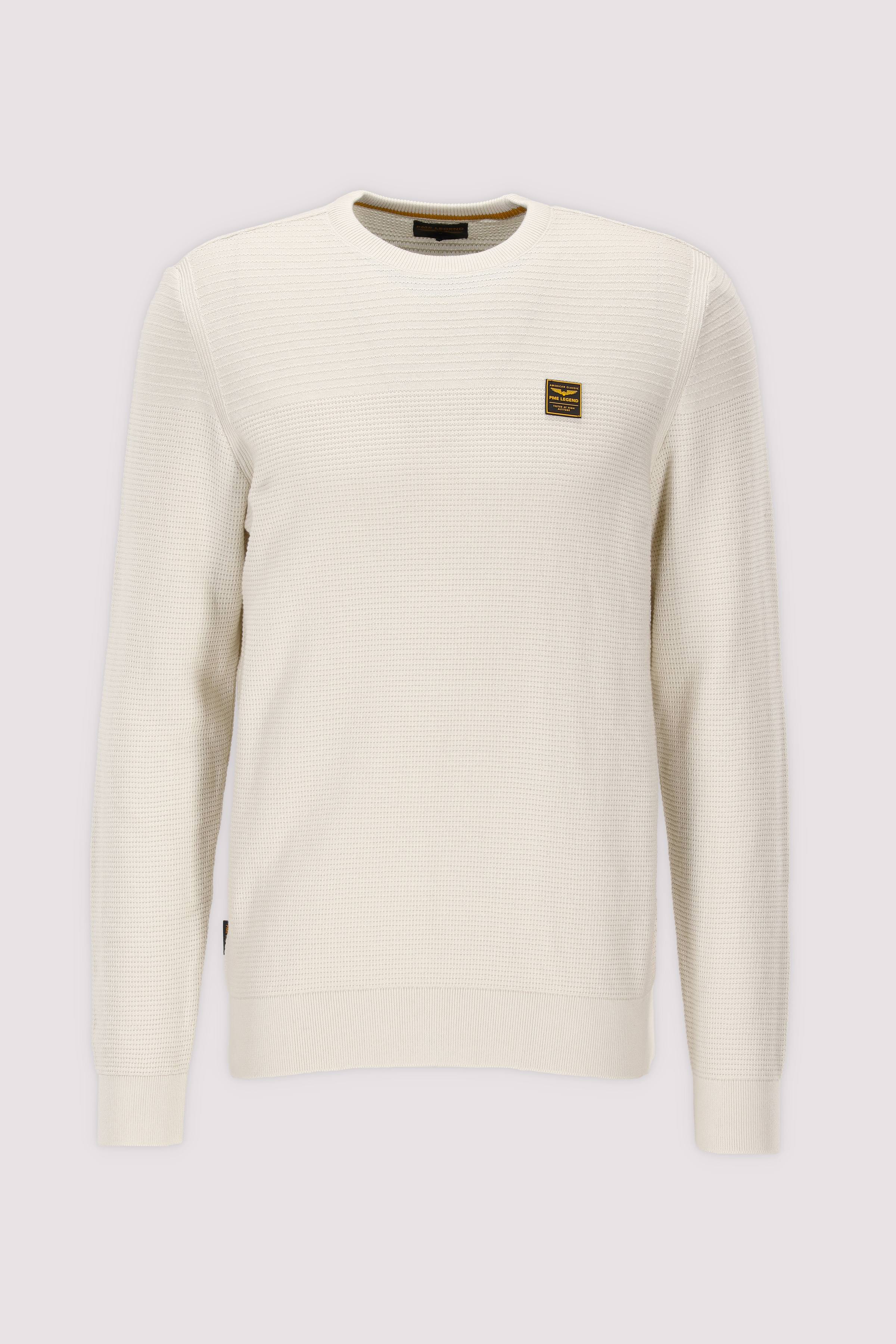 PME Legend Rundhalspullover beige