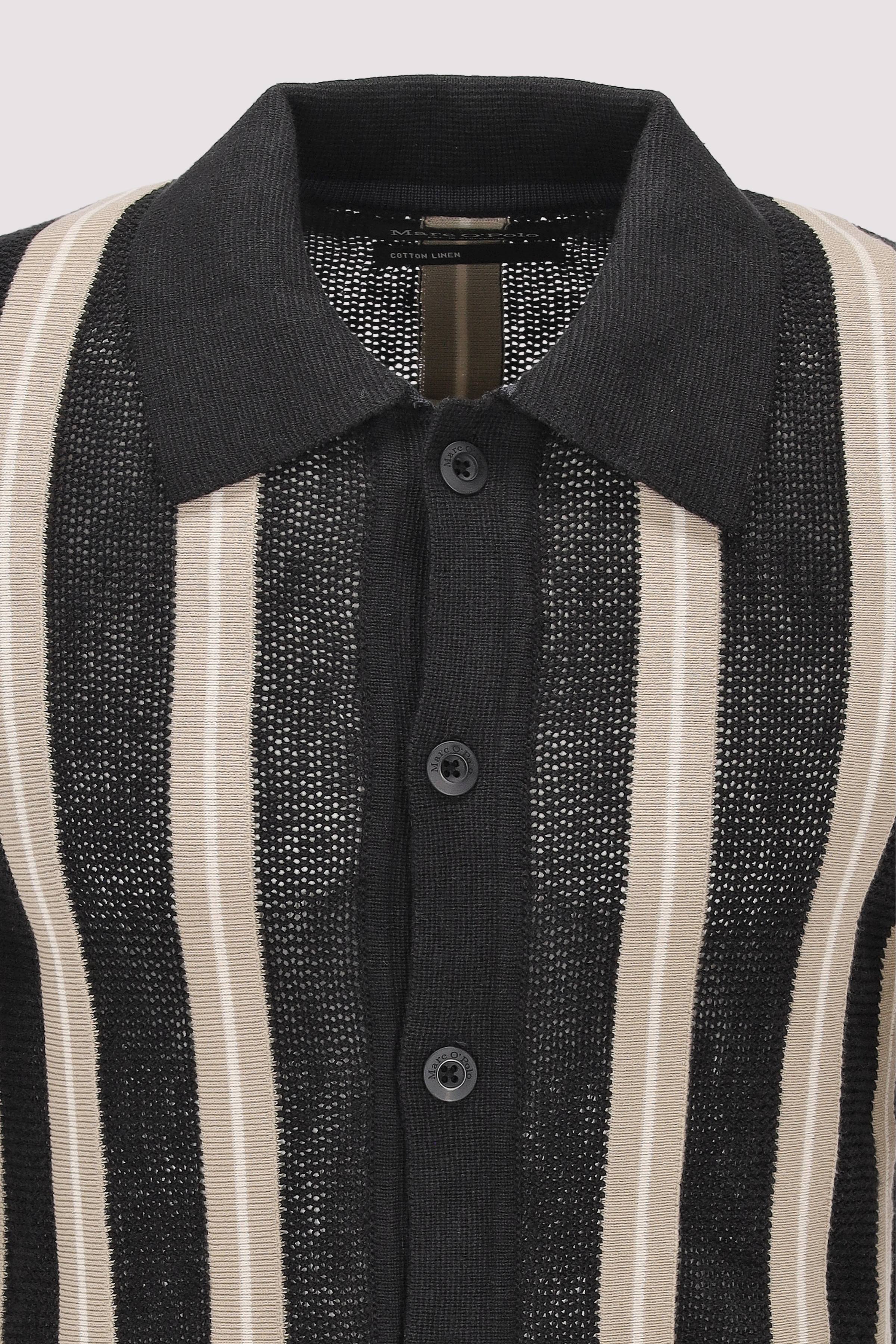 Marc O´Polo International - Cardigan with shirt collar, cr