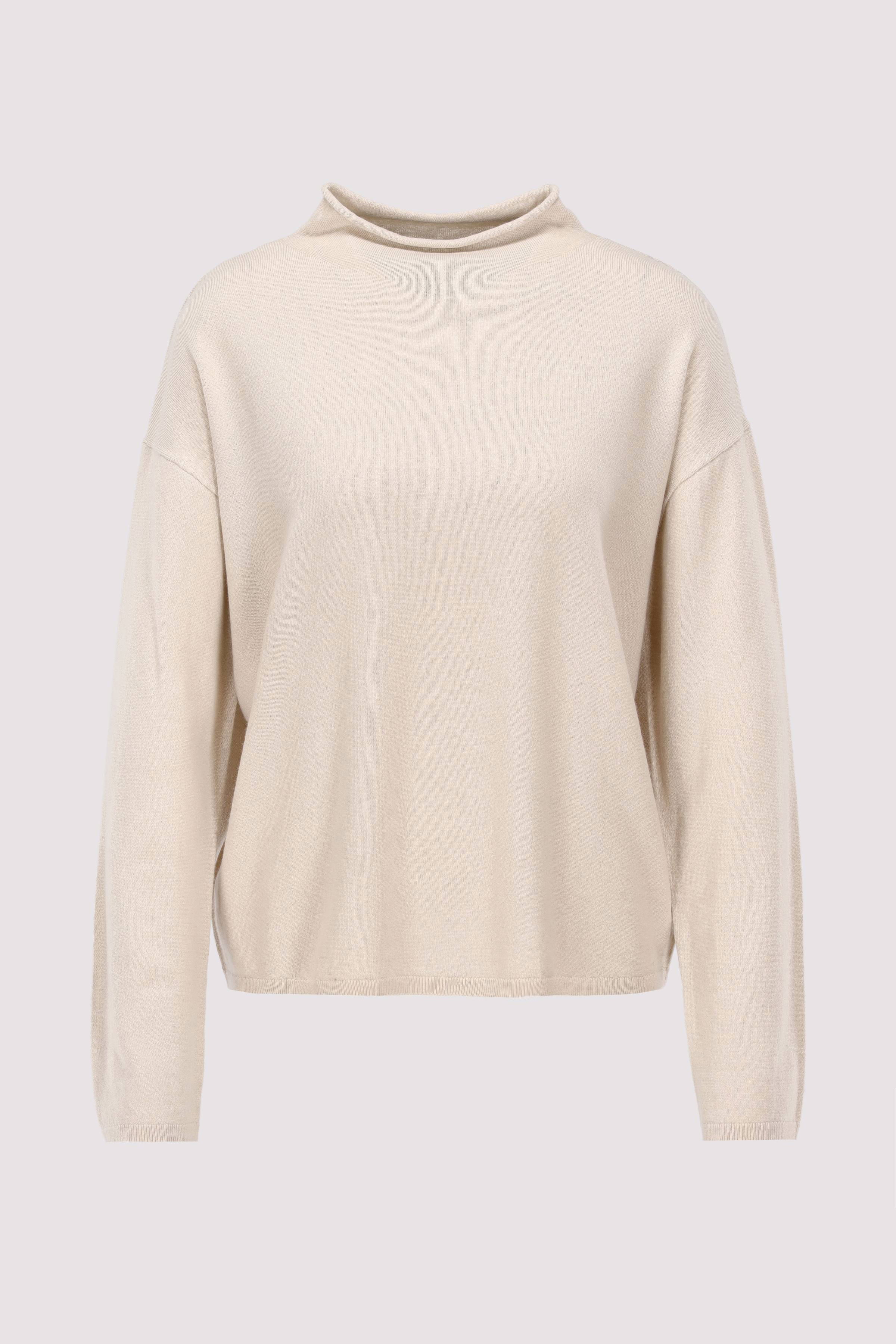 Pullover, longsleeve, stand-up