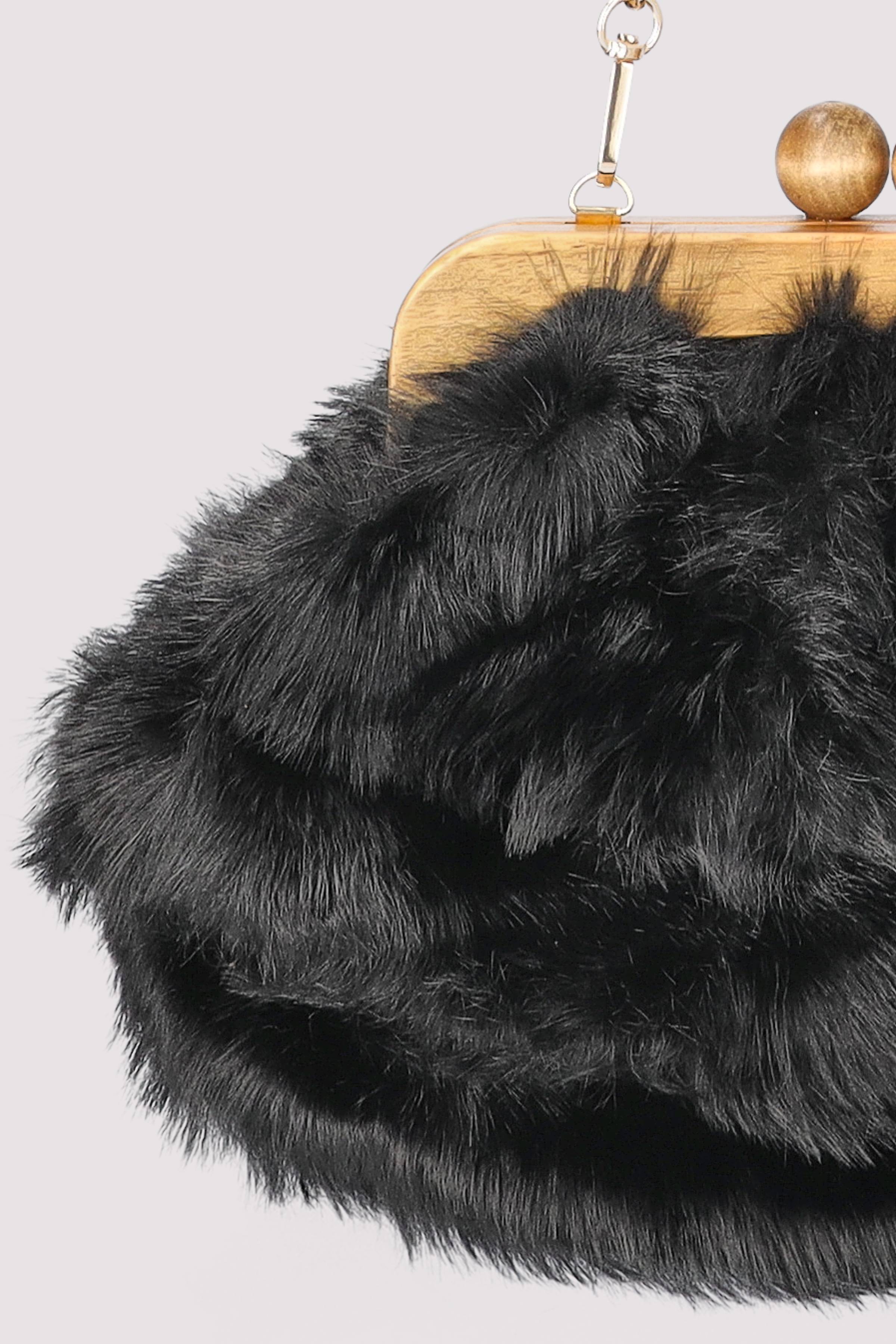 Schwarze Damen-Clutch, zeitlos elegant