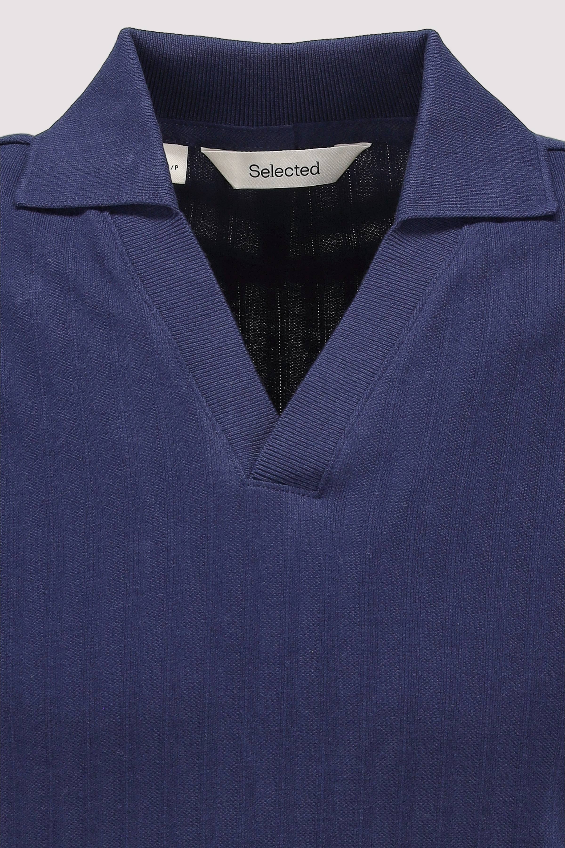 Selected - Kurzarm-Poloshirt Selected Ocean Cavern