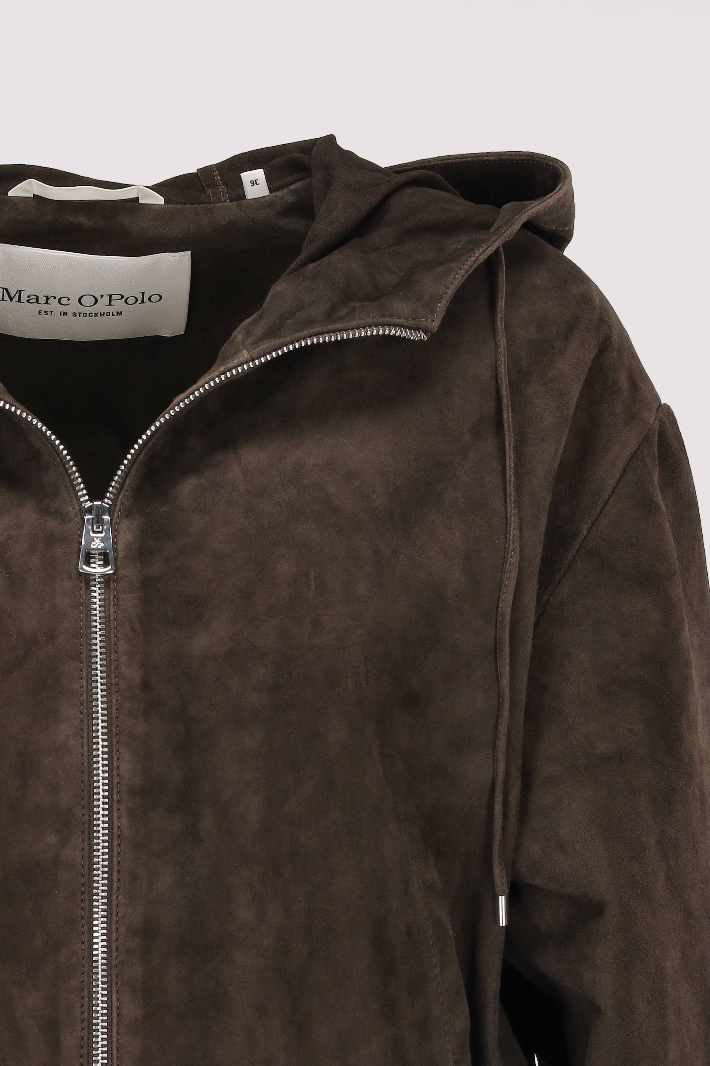 Marc O Polo Casual - Marc O'Polo Damen Lederjacke Mossy