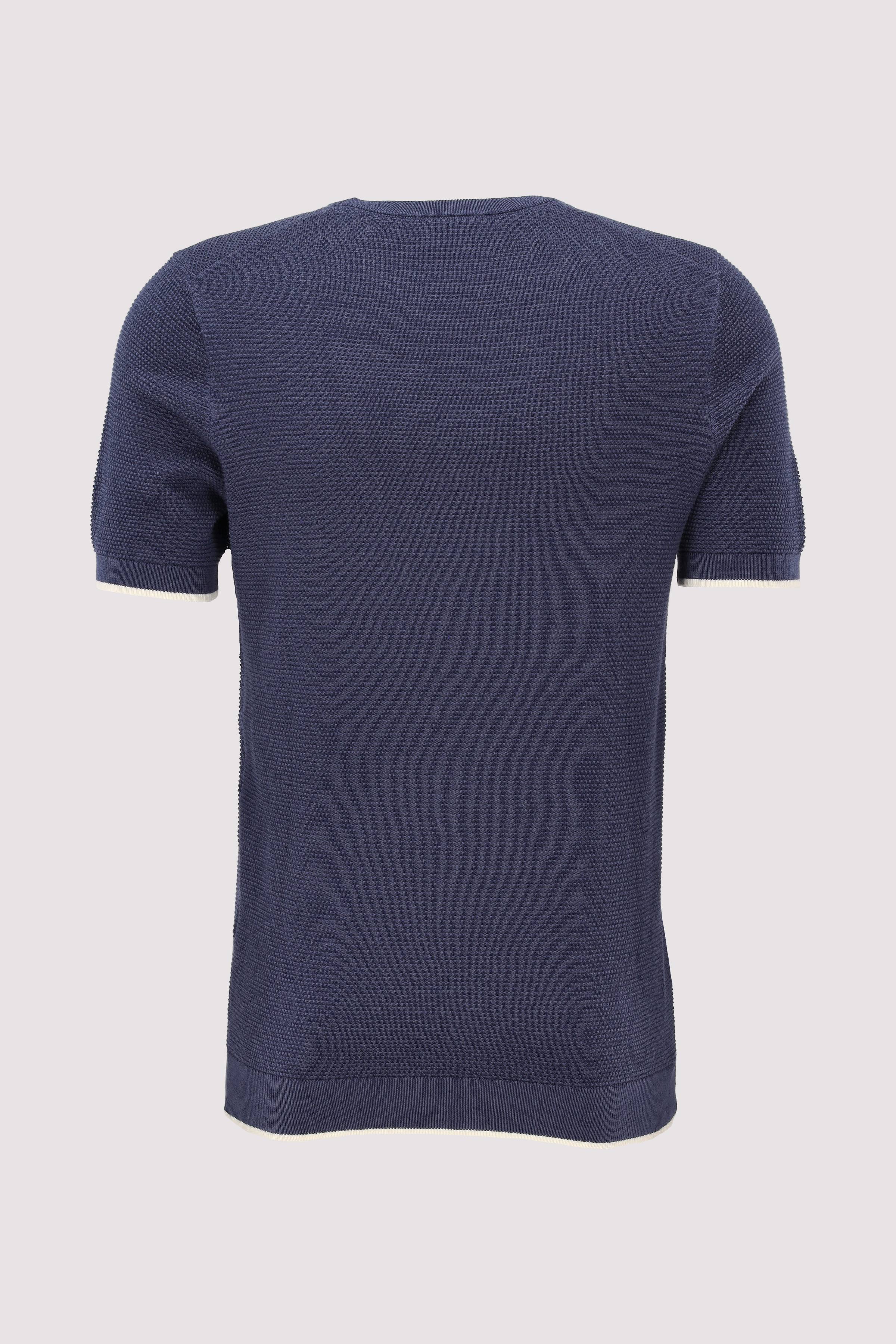 Navy T-Shirt 100% Baumwolle atmungsaktiv