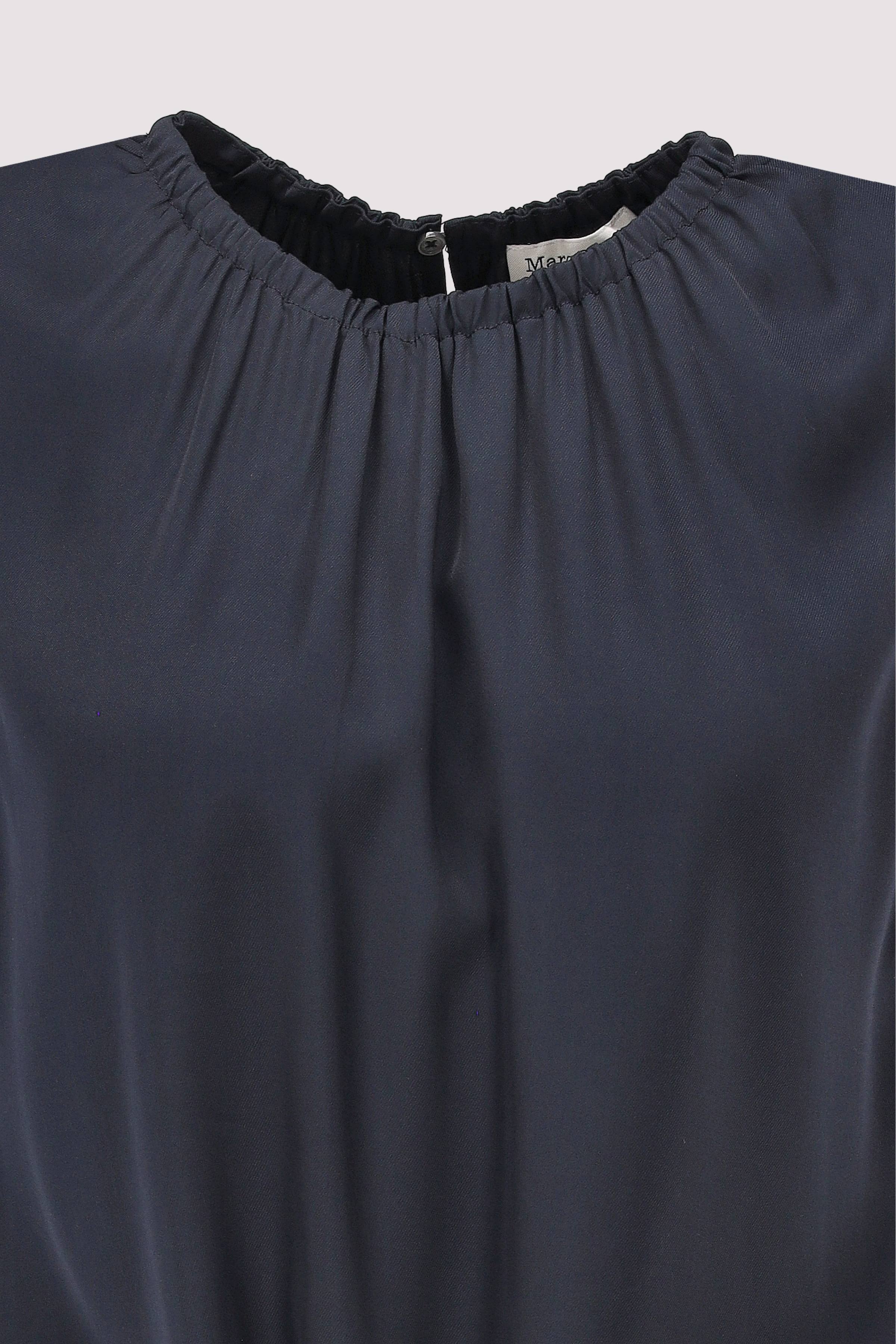 Marc O´Polo International - Woven Top, round neck, gatheri Marc O´Polo International - Woven Top, round neck, gatheri