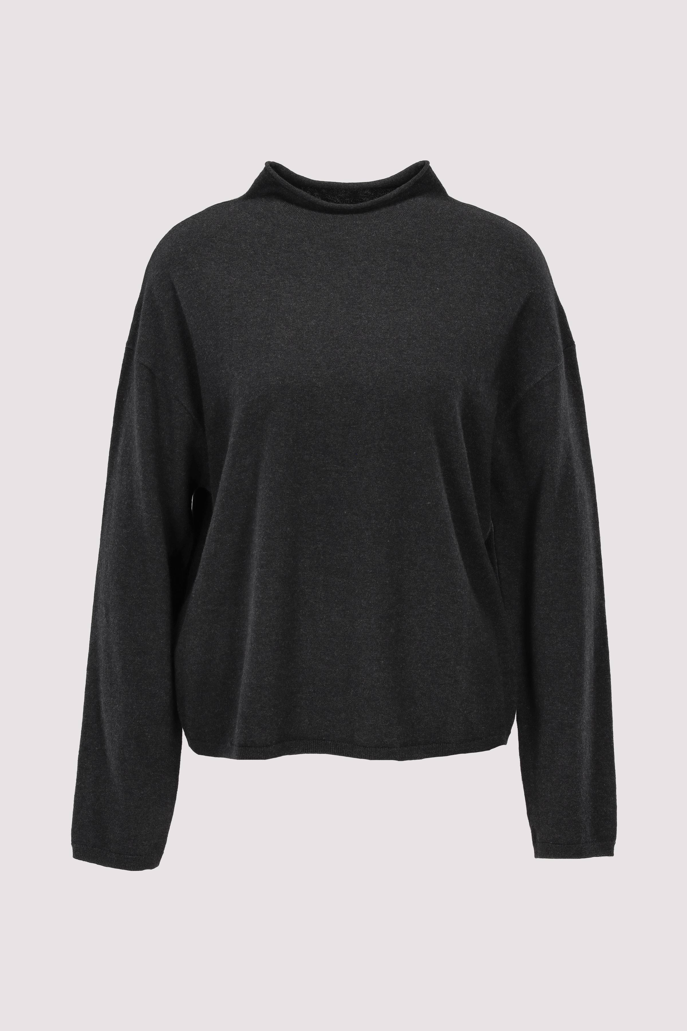 Marc O'Polo Damen Rundhalspullover grau