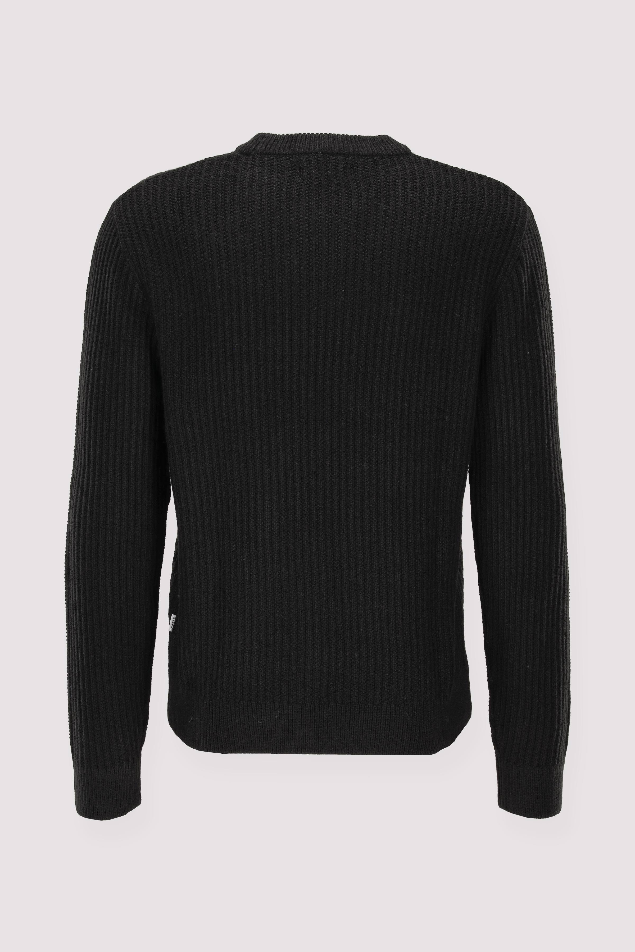 Rundhalspullover Jack and Jones, schwarz