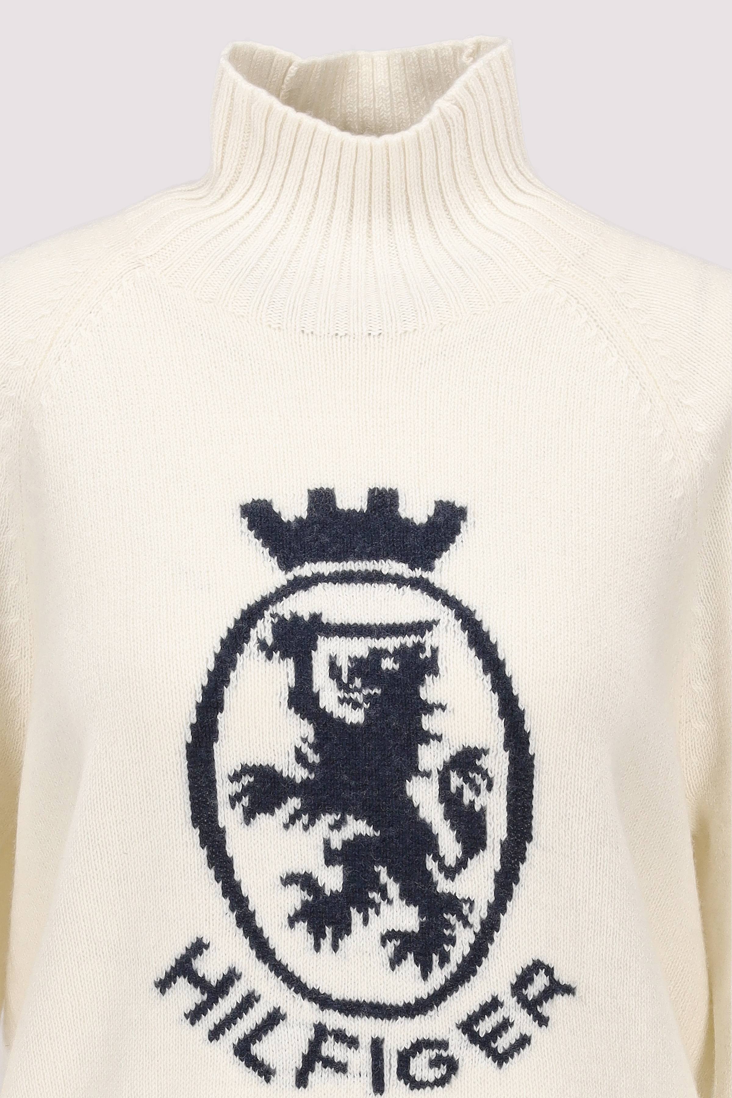 Tommy Hilfiger - WOOL BLEND GRAPHIC MOCK-NK SWT