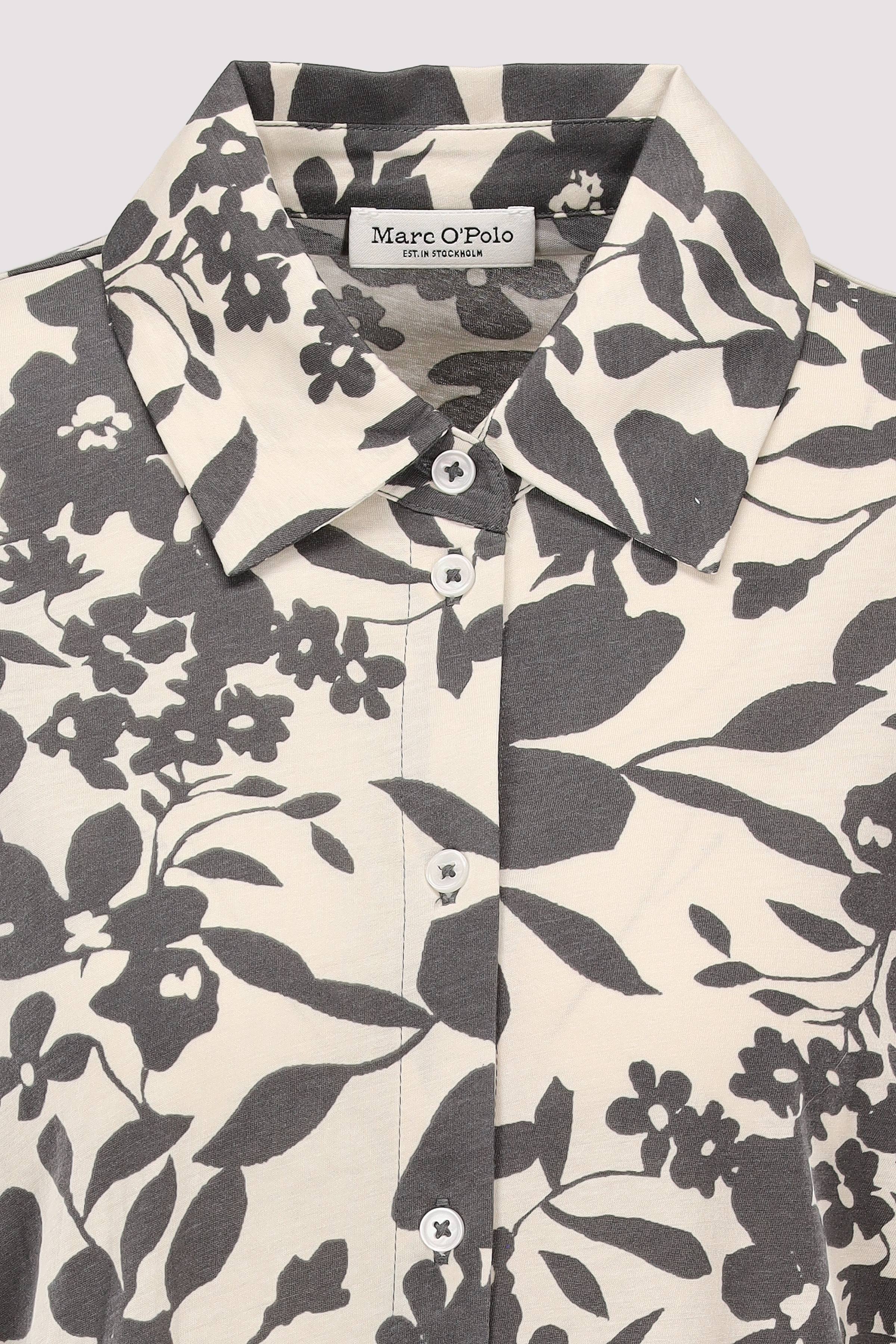 Marc O Polo Casual - Marc O'Polo Kurzarmbluse aus Baumwolle