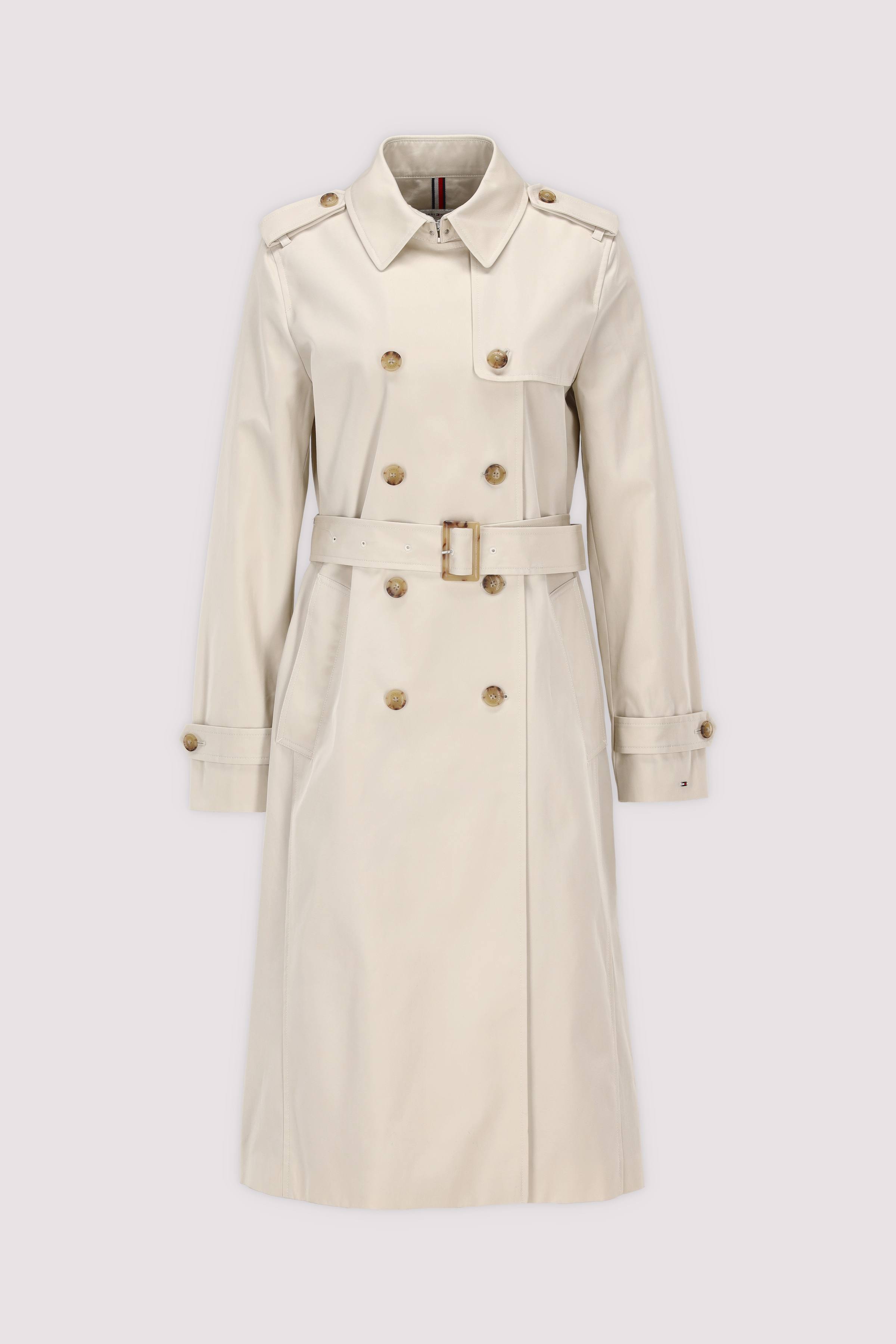 SLIM COTTON MIDI TRENCH