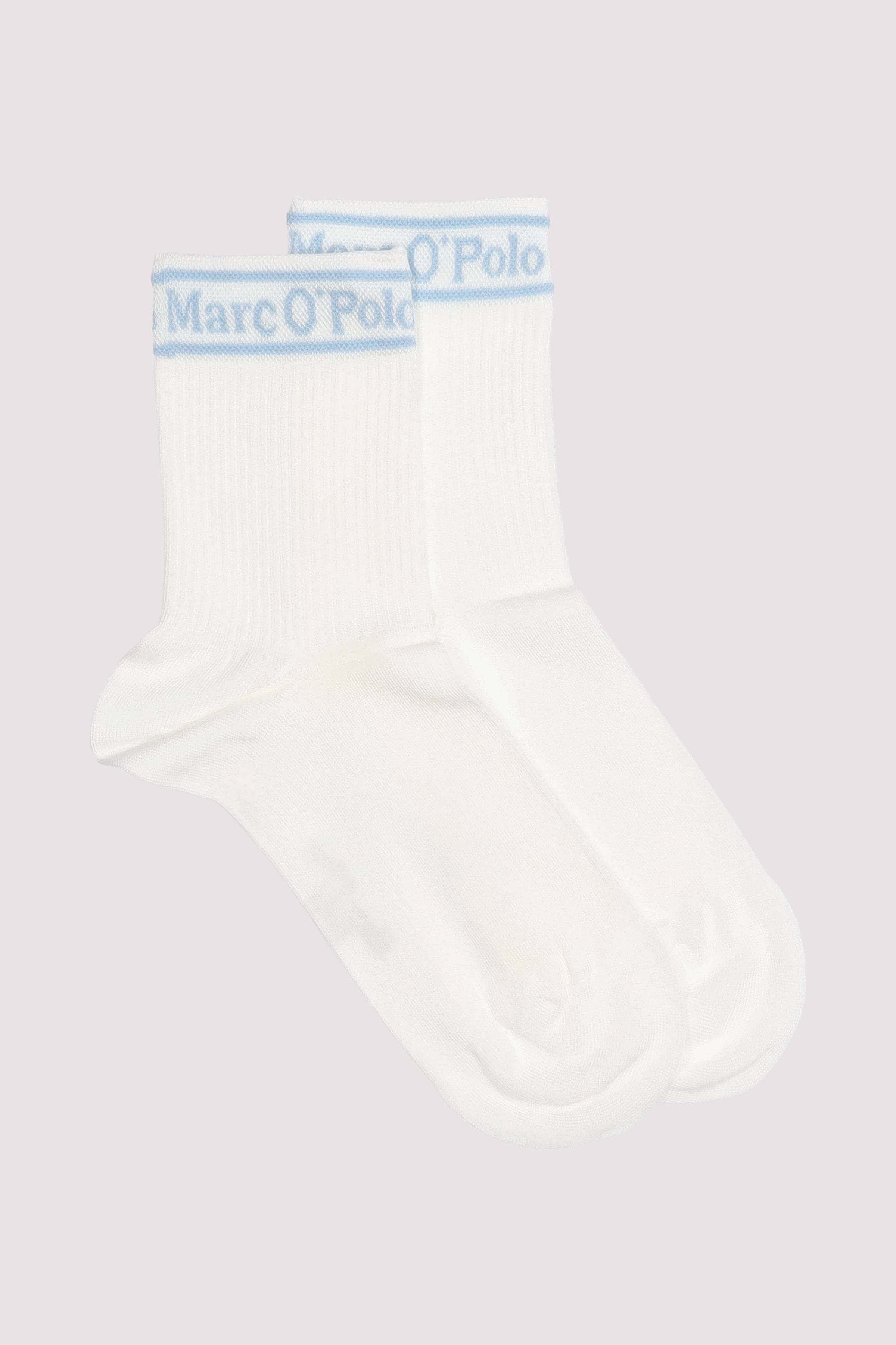 Marc O Polo Shoes - Quarter Socks with Logo, 1-Pac