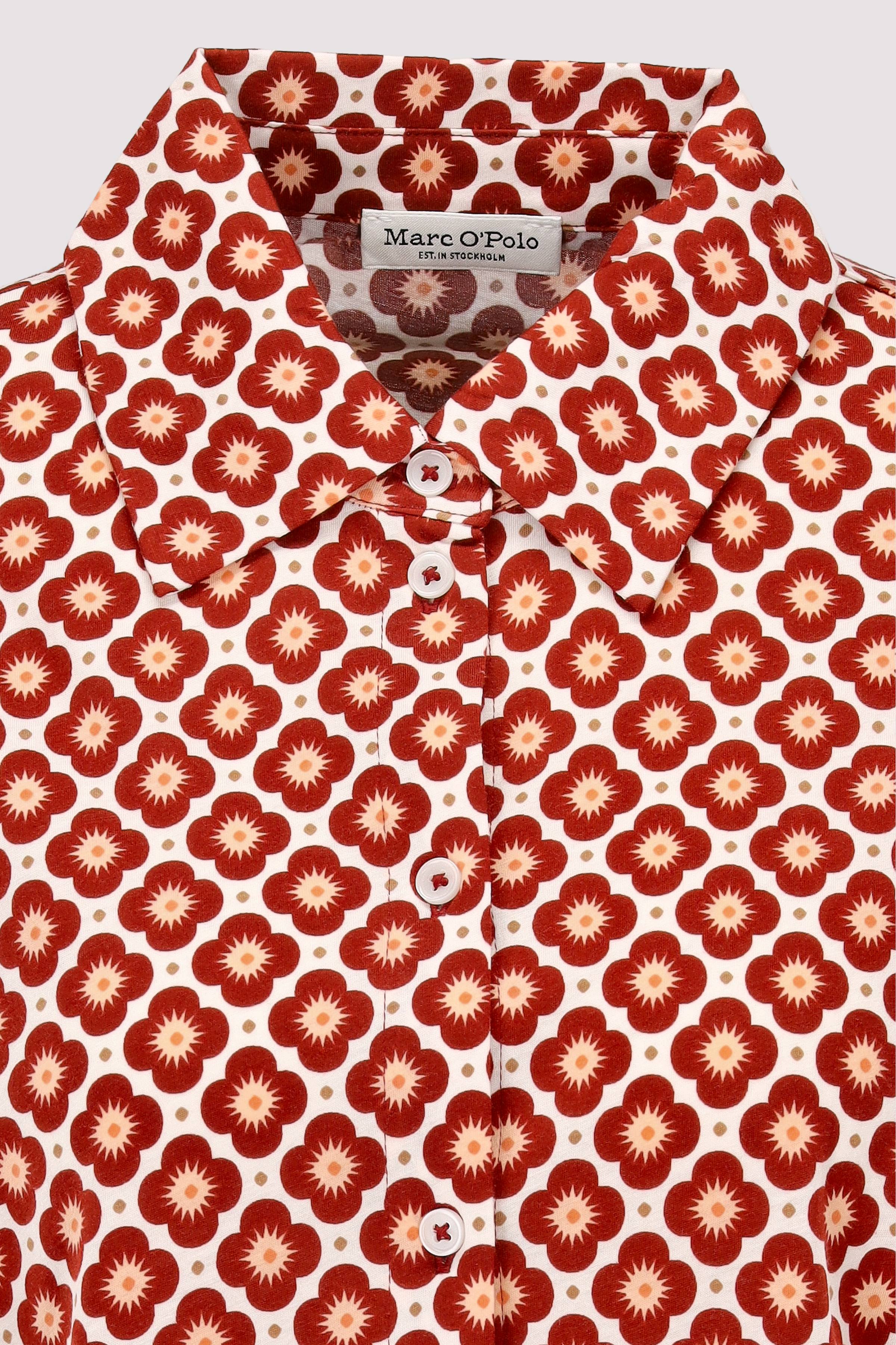 Marc O Polo Casual - Marc O'Polo Kurzarmbluse aus Baumwolle